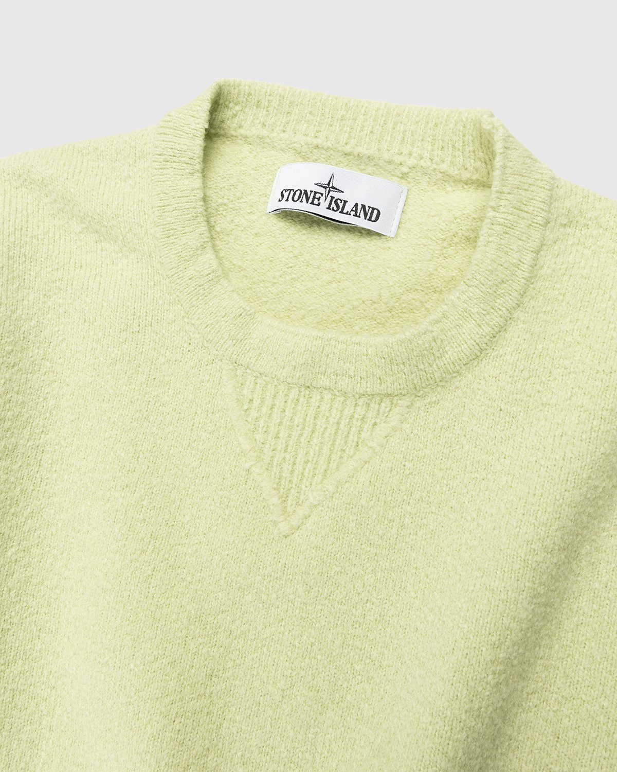 Stone Island - 548D2 Stockinette Stitch Sweater Light Green - Clothing - Green - Image 3