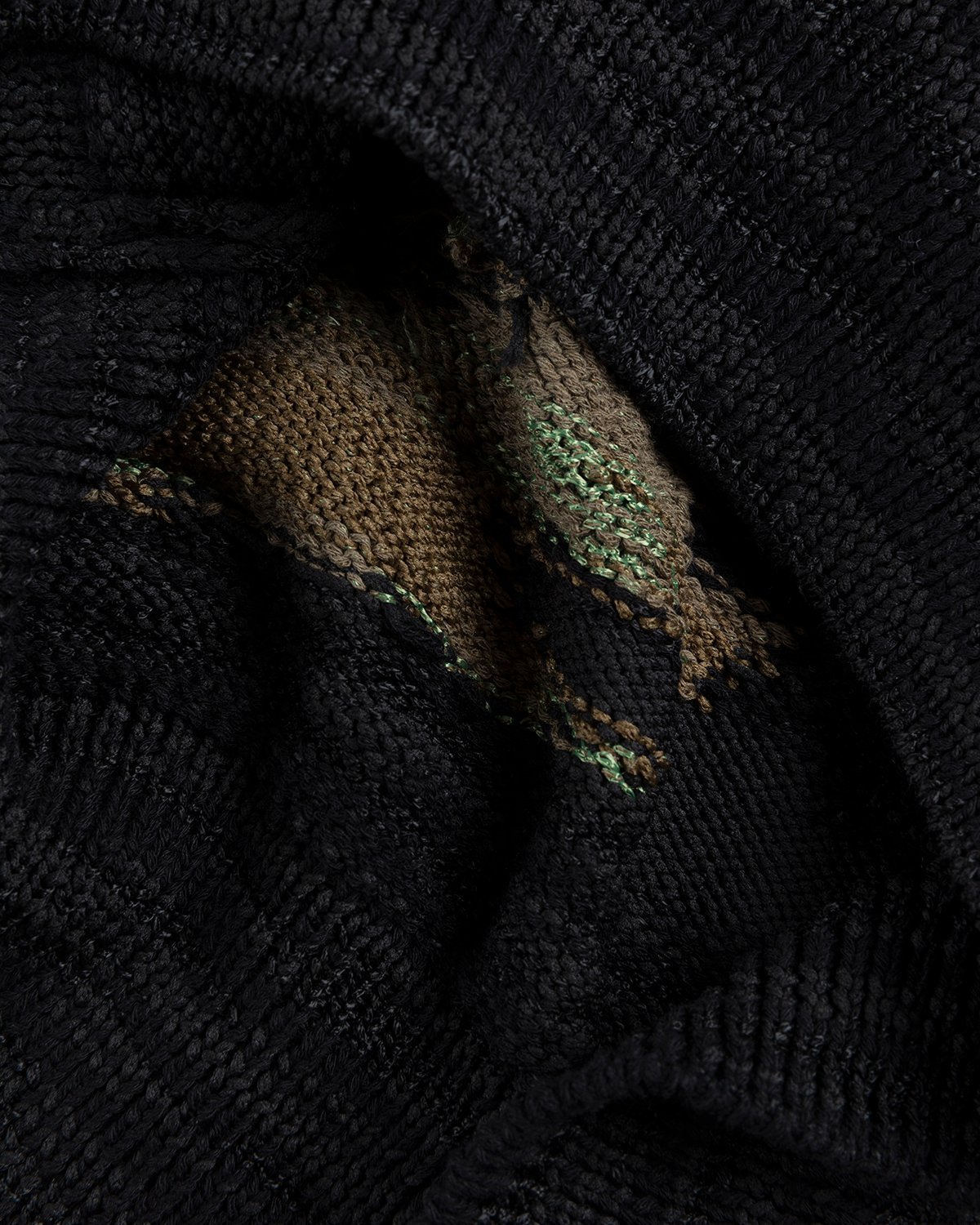 Dries van Noten - Janitor Intarsia Knit Sweater Black - Clothing - Black - Image 6