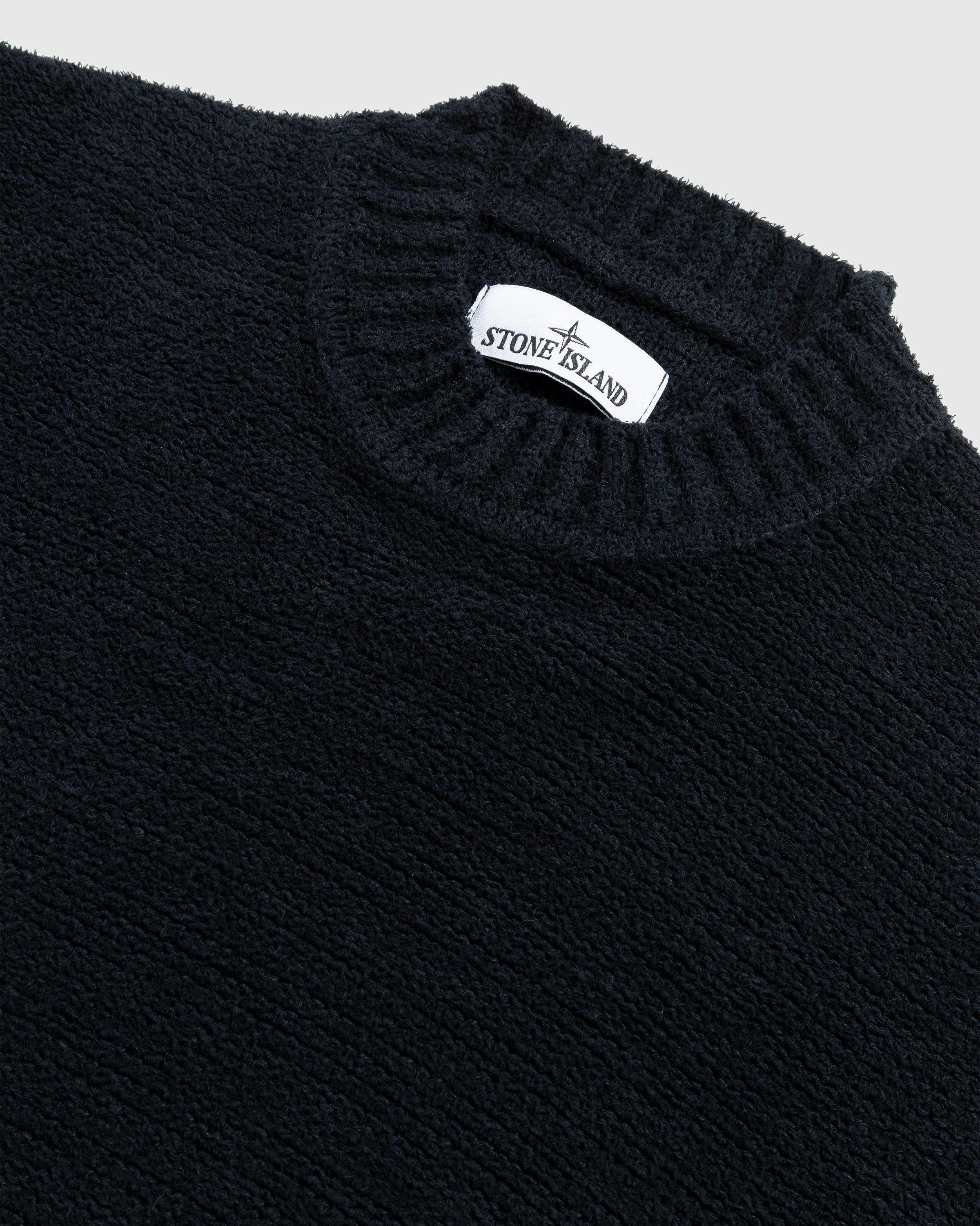 Stone Island - Cotton Crewneck Sweater Navy Blue - Clothing - Blue - Image 3