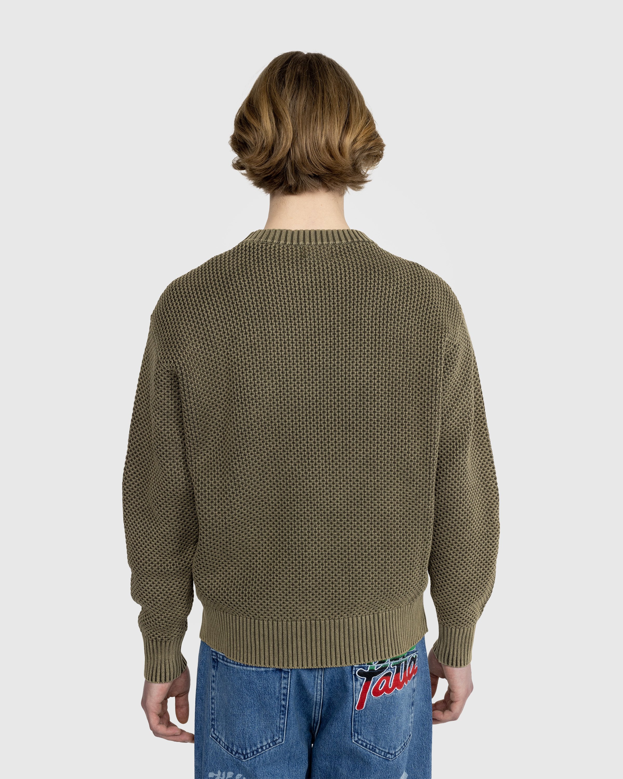 Patta - Honeycomb Knitted Sweater - Clothing - Brown - Image 3