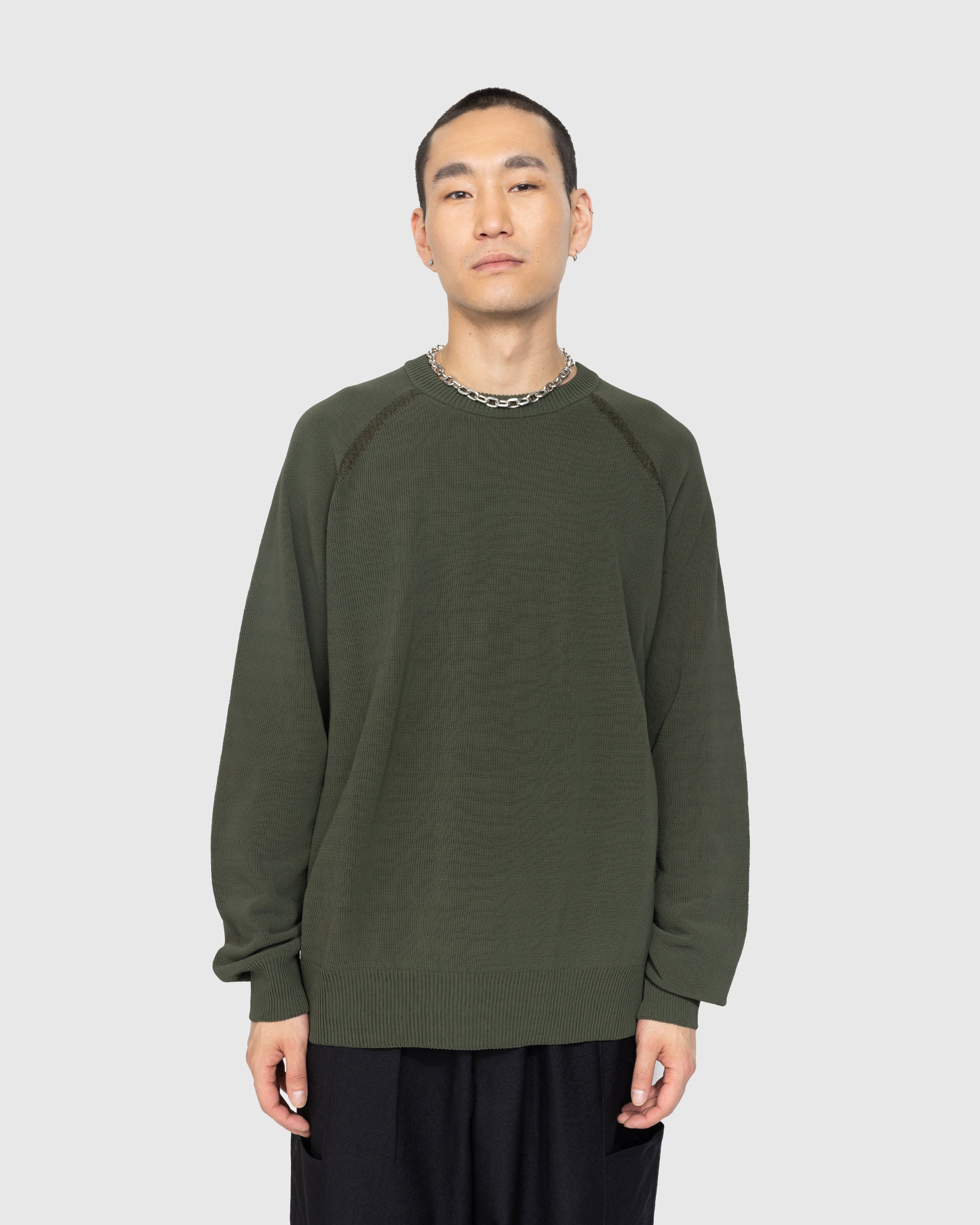 Y-3 - CL Knitted CR Sweater - Clothing - Green - Image 2