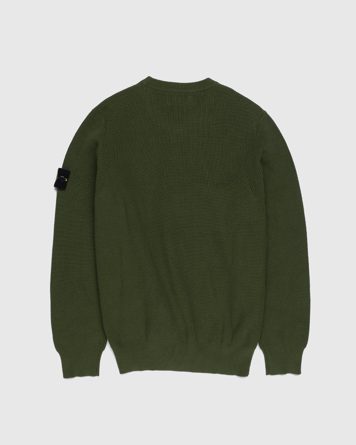 Stone Island - 550D8 Ribbed Soft Cotton Knit Olive - Clothing - Green - Image 2