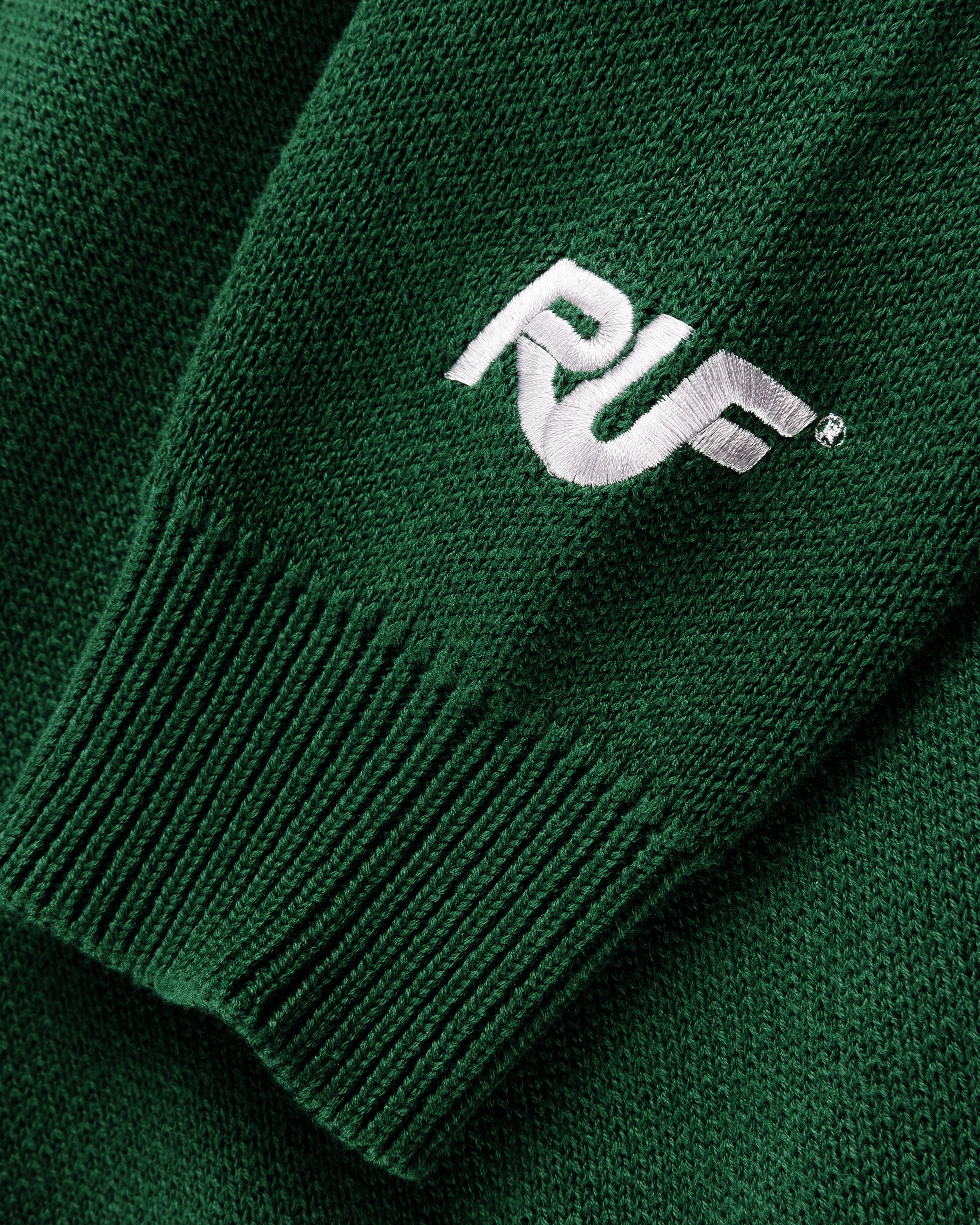 RUF x Highsnobiety - Knitted Crewneck Sweater Green - Clothing - Green - Image 4