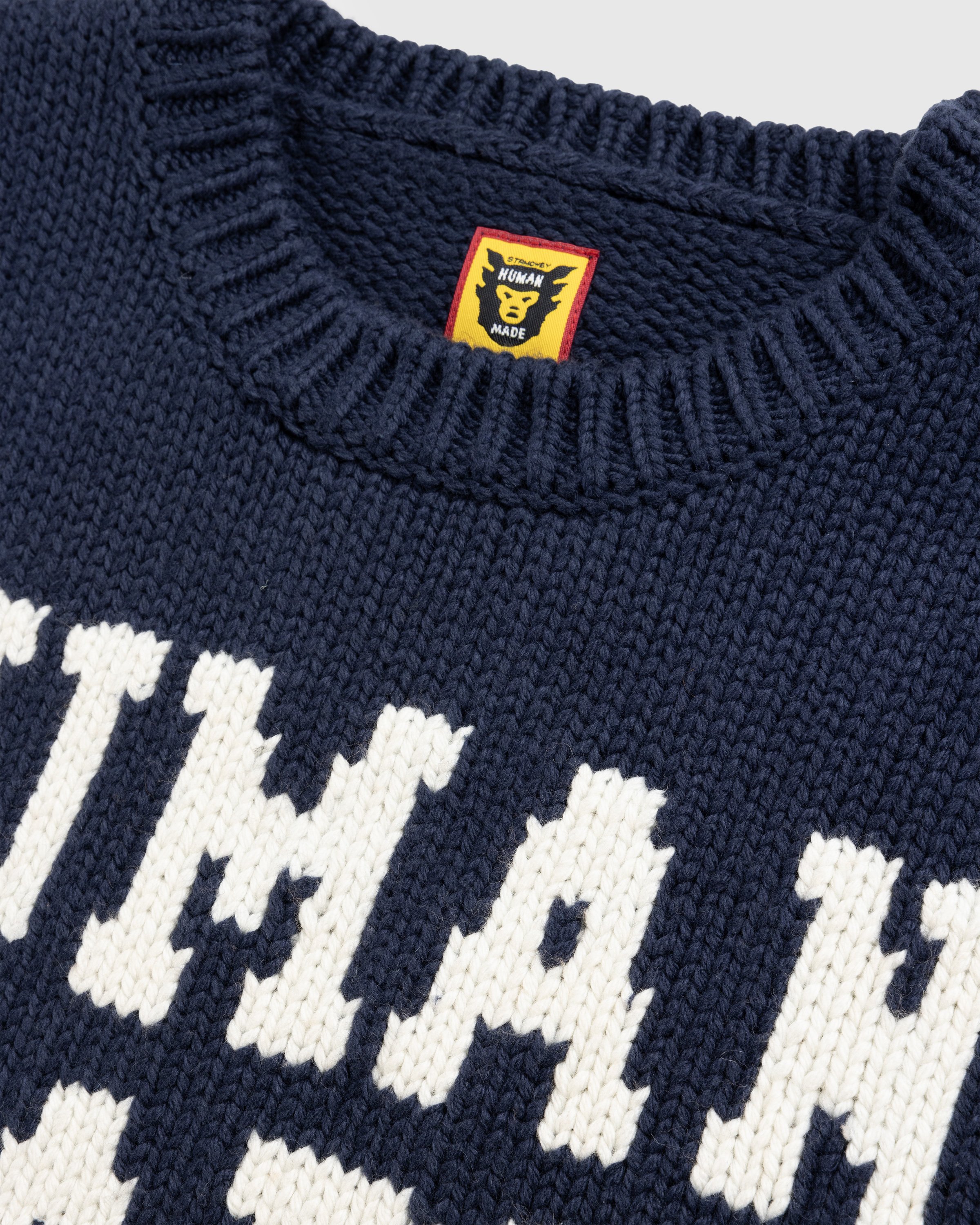 Human Made - Dachs Knit Sweater Navy - Clothing - Blue - Image 5