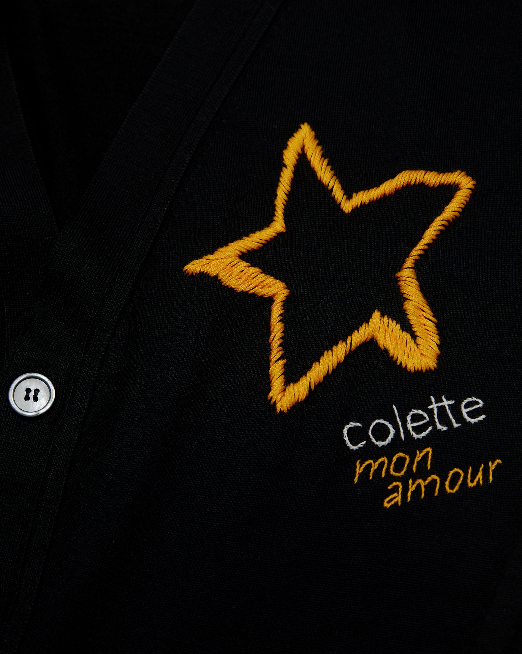 Colette Mon Amour x Thom Browne - Black Star Cardigan - Clothing - Black - Image 4