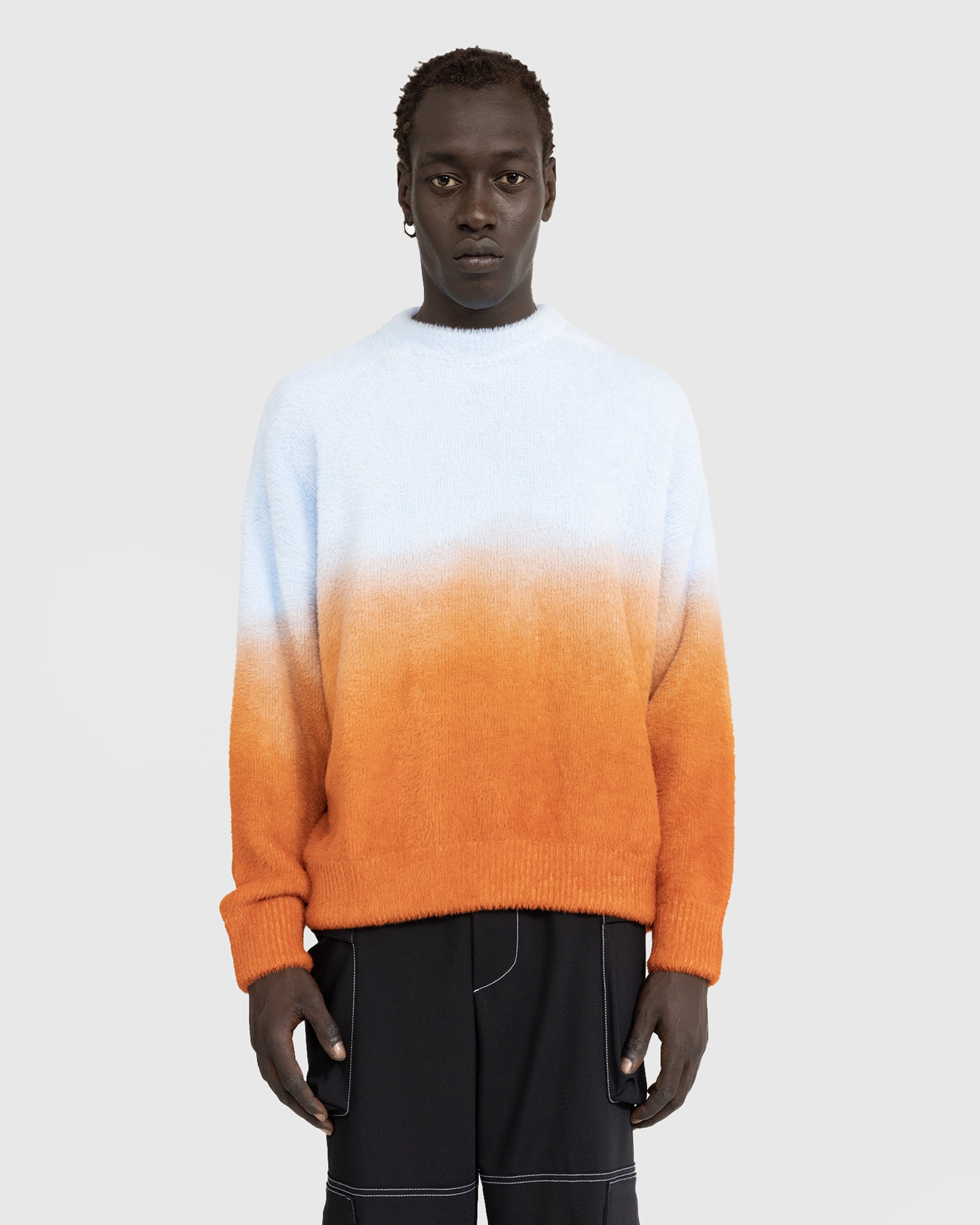 Bonsai - Degrade Knit Crewneck Sweater Sunset - Clothing - Orange - Image 2
