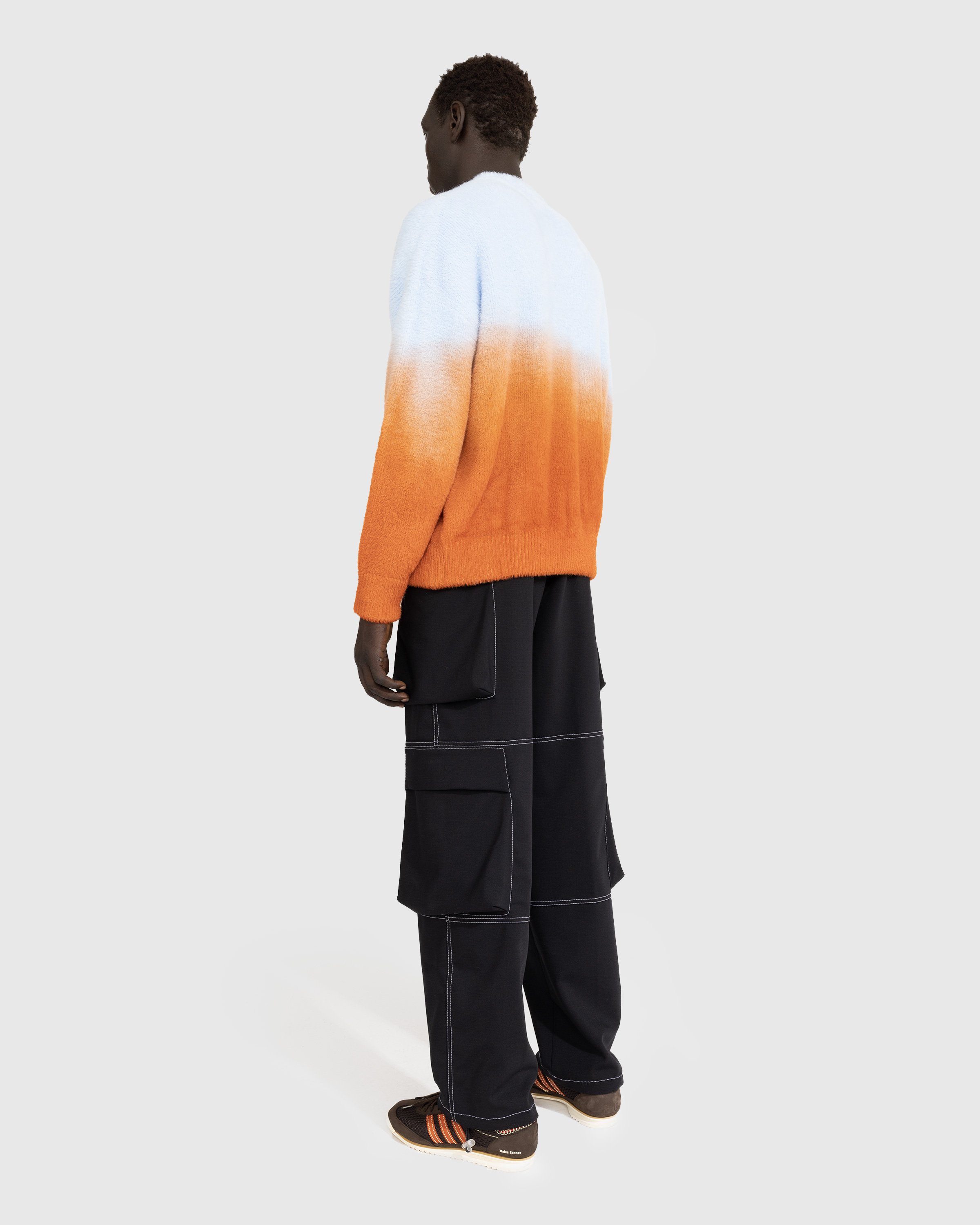 Bonsai - Degrade Knit Crewneck Sweater Sunset - Clothing - Orange - Image 3