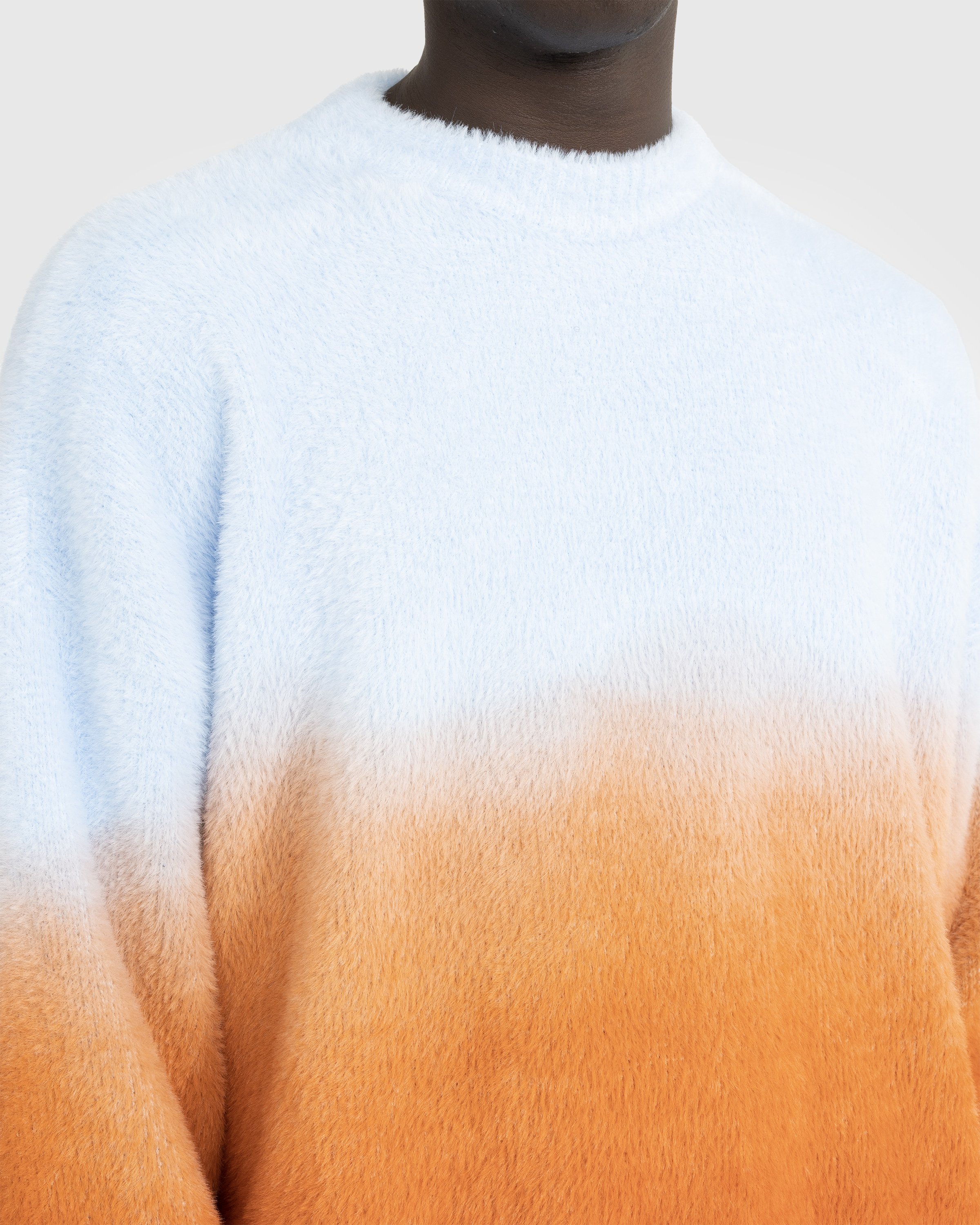 Bonsai - Degrade Knit Crewneck Sweater Sunset - Clothing - Orange - Image 5