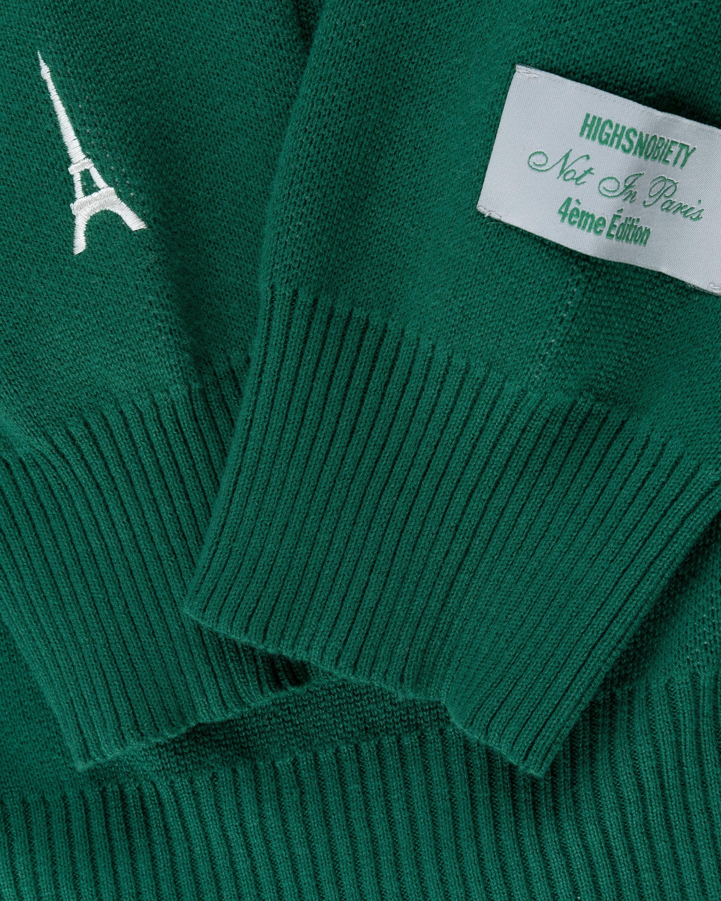 Highsnobiety - Not In Paris 4 Knitted Crewneck Sweater Green - Clothing - Green - Image 6