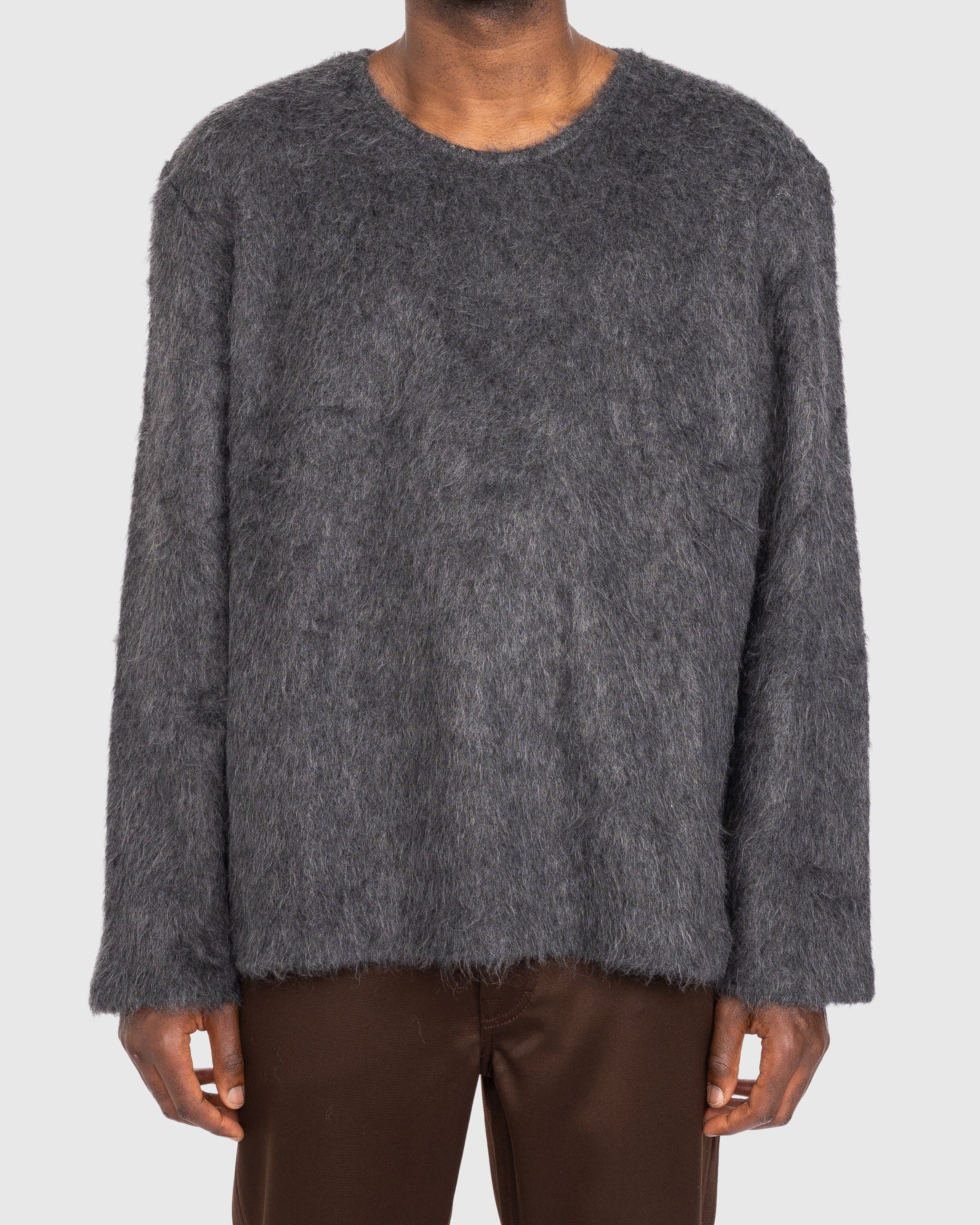 Our Legacy - Double Lock U Neck Sweater Ash Grey - Clothing - Grey - Image 2