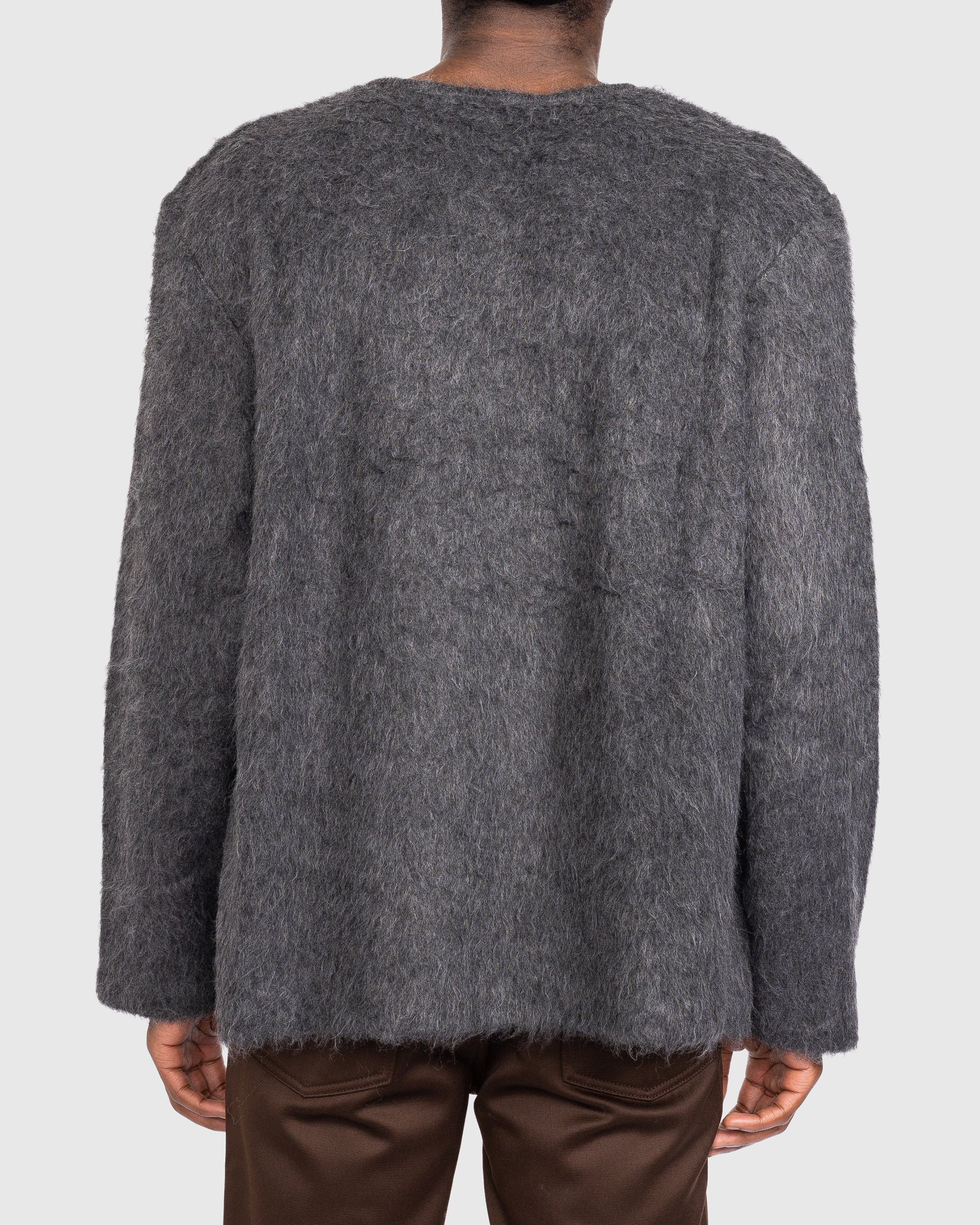 Our Legacy - Double Lock U Neck Sweater Ash Grey - Clothing - Grey - Image 3