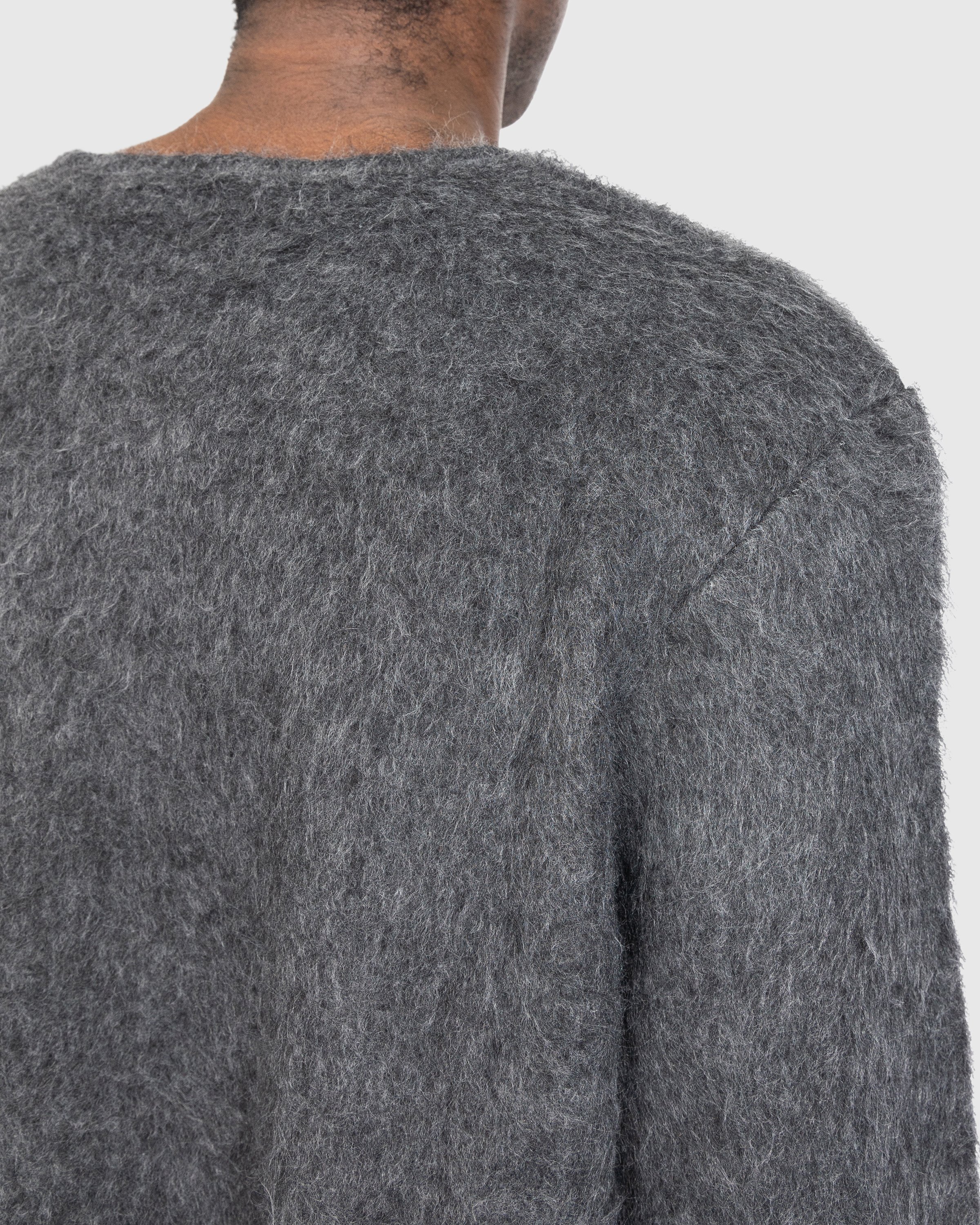 Our Legacy - Double Lock U Neck Sweater Ash Grey - Clothing - Grey - Image 5