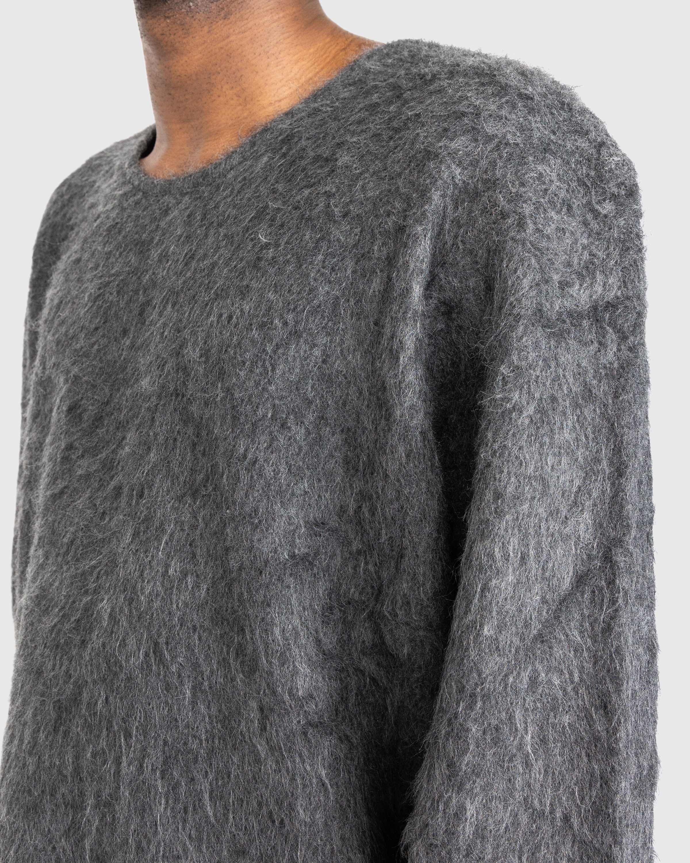 Our Legacy - Double Lock U Neck Sweater Ash Grey - Clothing - Grey - Image 7