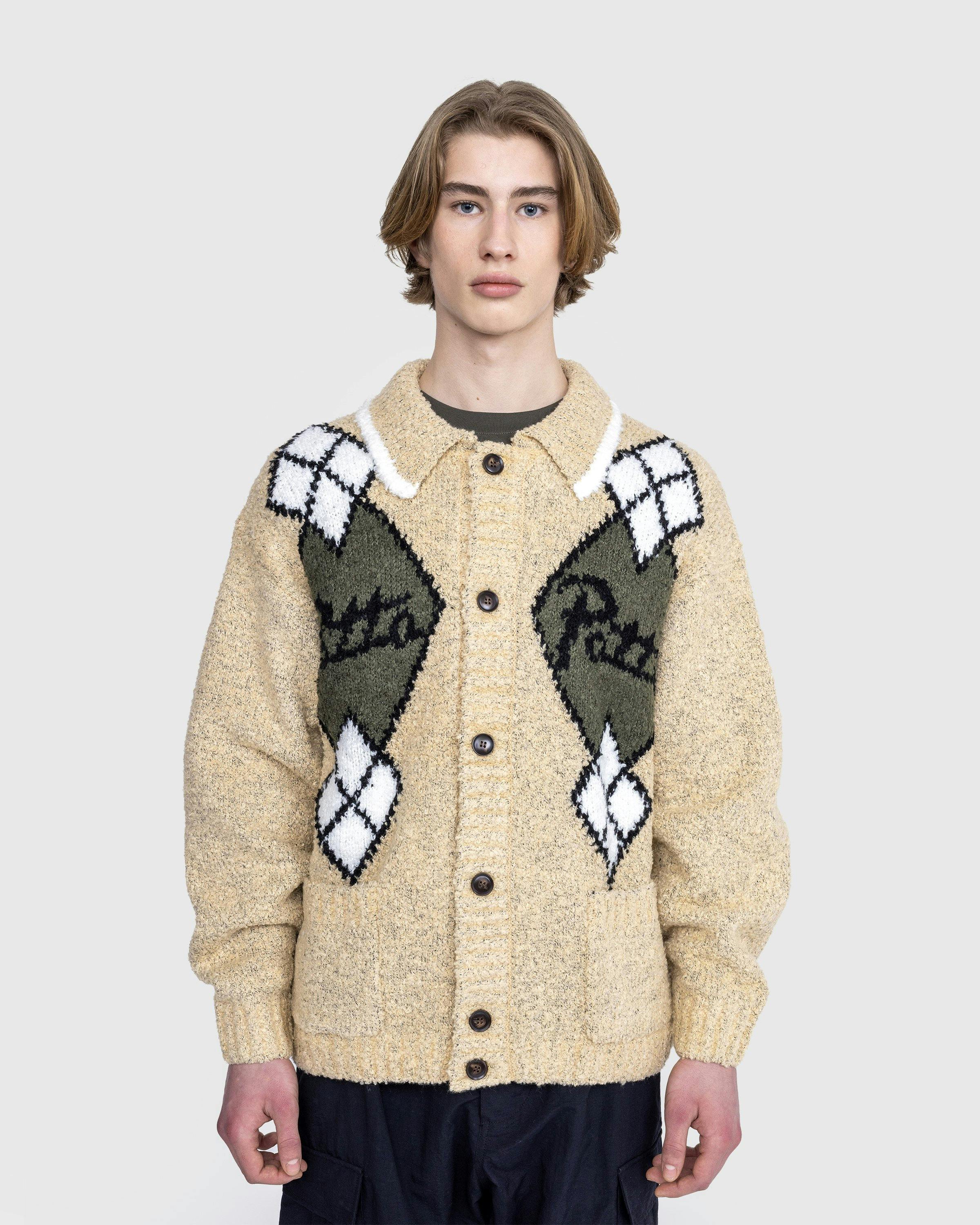 Patta - Argyle Knitted Cardigan - Clothing - Brown - Image 2