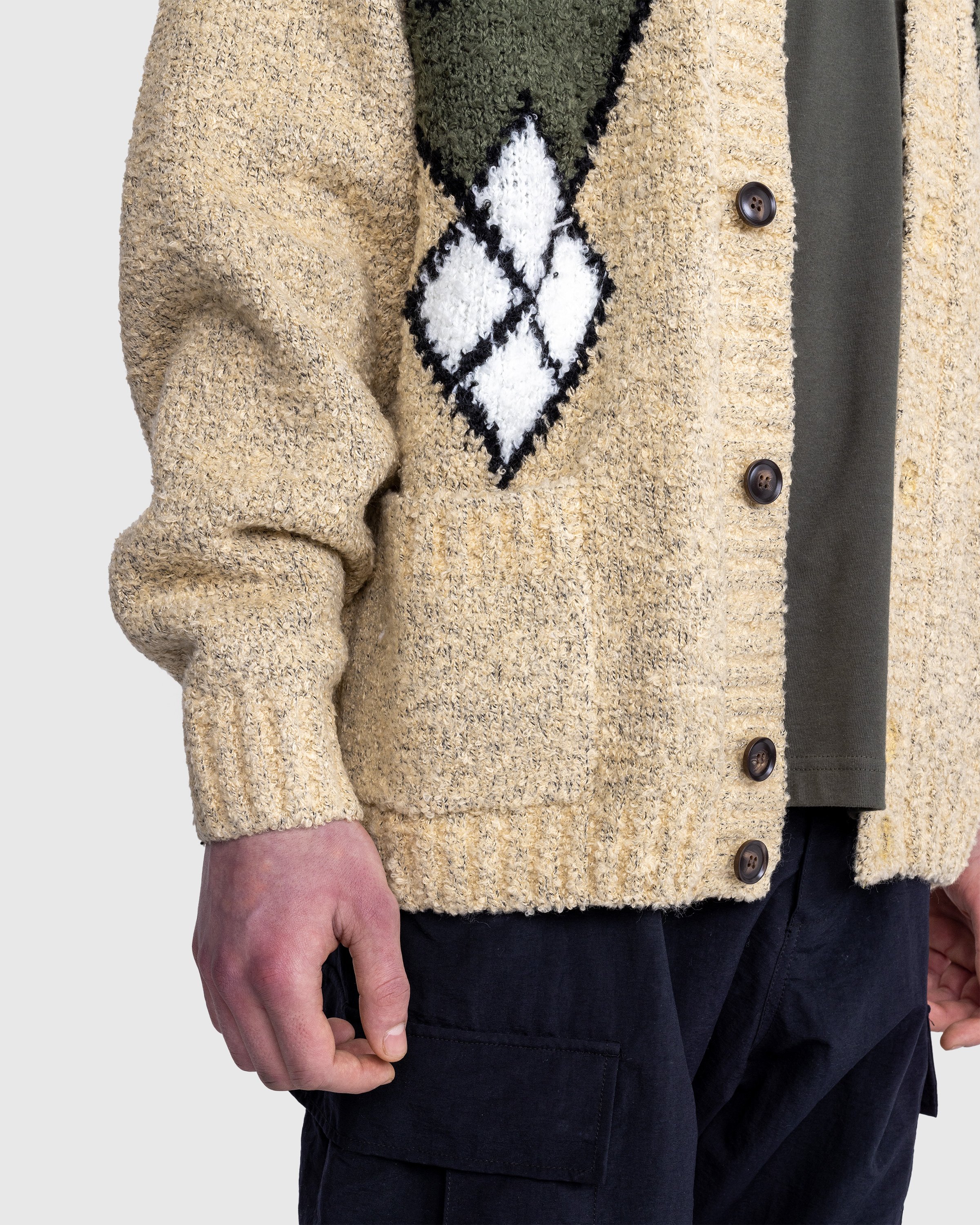 Patta - Argyle Knitted Cardigan - Clothing - Brown - Image 6