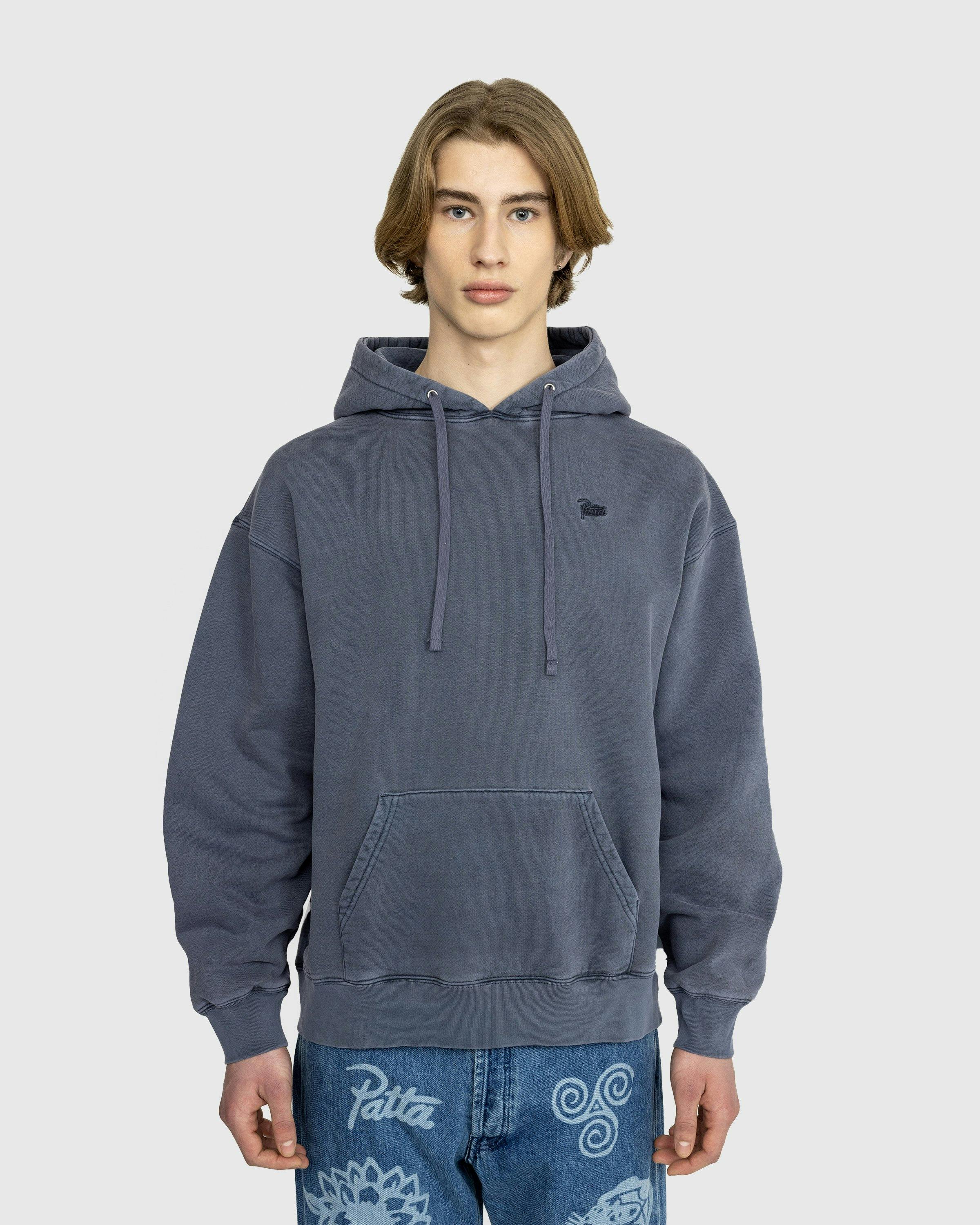 Patta - Basic Washed Boxy Hooded Sweater - Clothing - Grey - Image 2