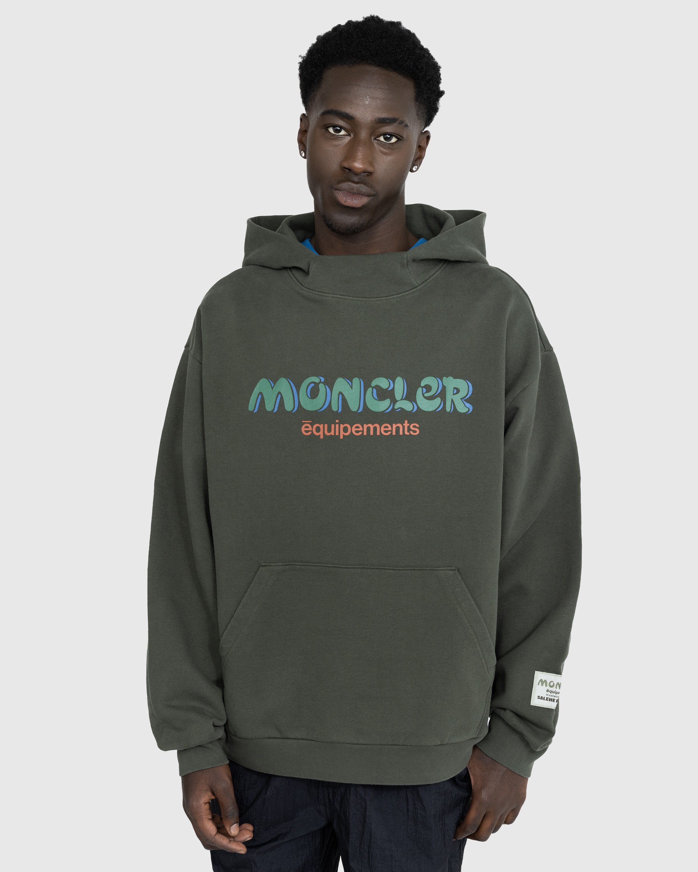 Moncler x Salehe Bembury - Logo Hoodie Green - Clothing - Green - Image 2