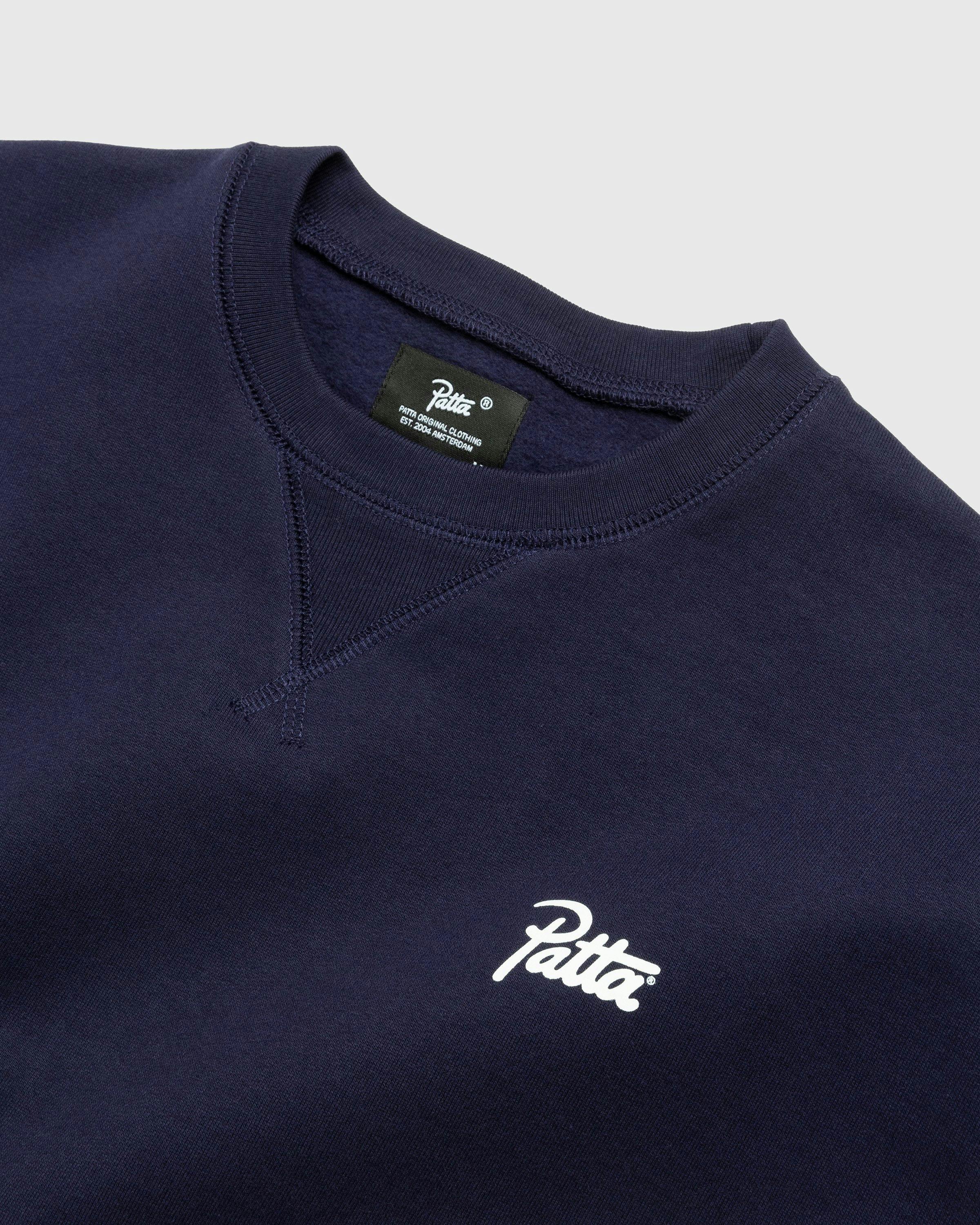 Patta - Basic Crewneck Sweater Evening Blue - Clothing - Blue - Image 5