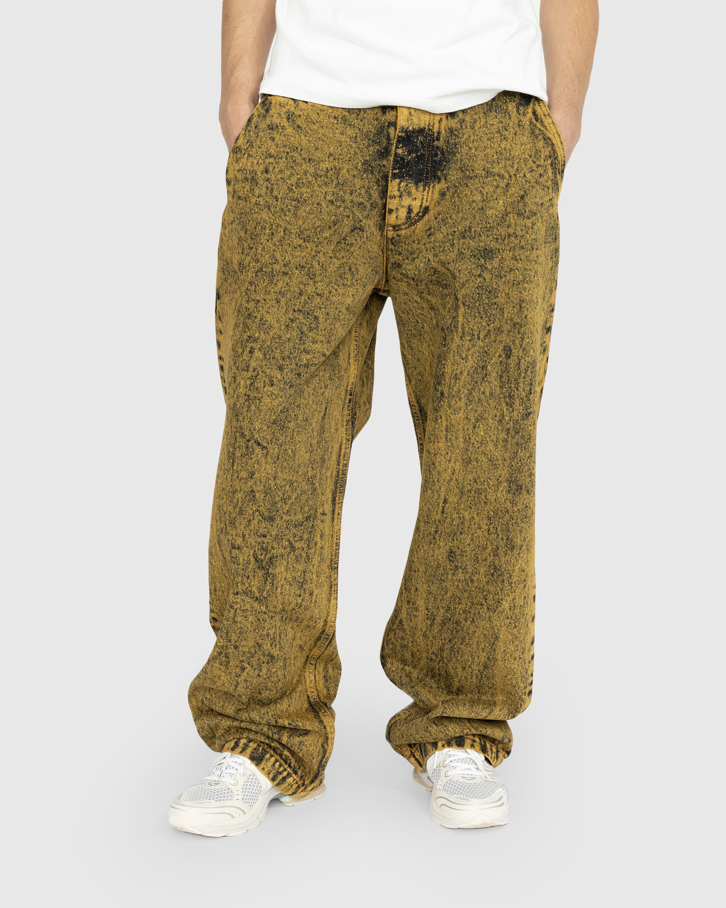 Marni - Marble-Dyed Trousers Maize - Clothing - Brown - Image 2