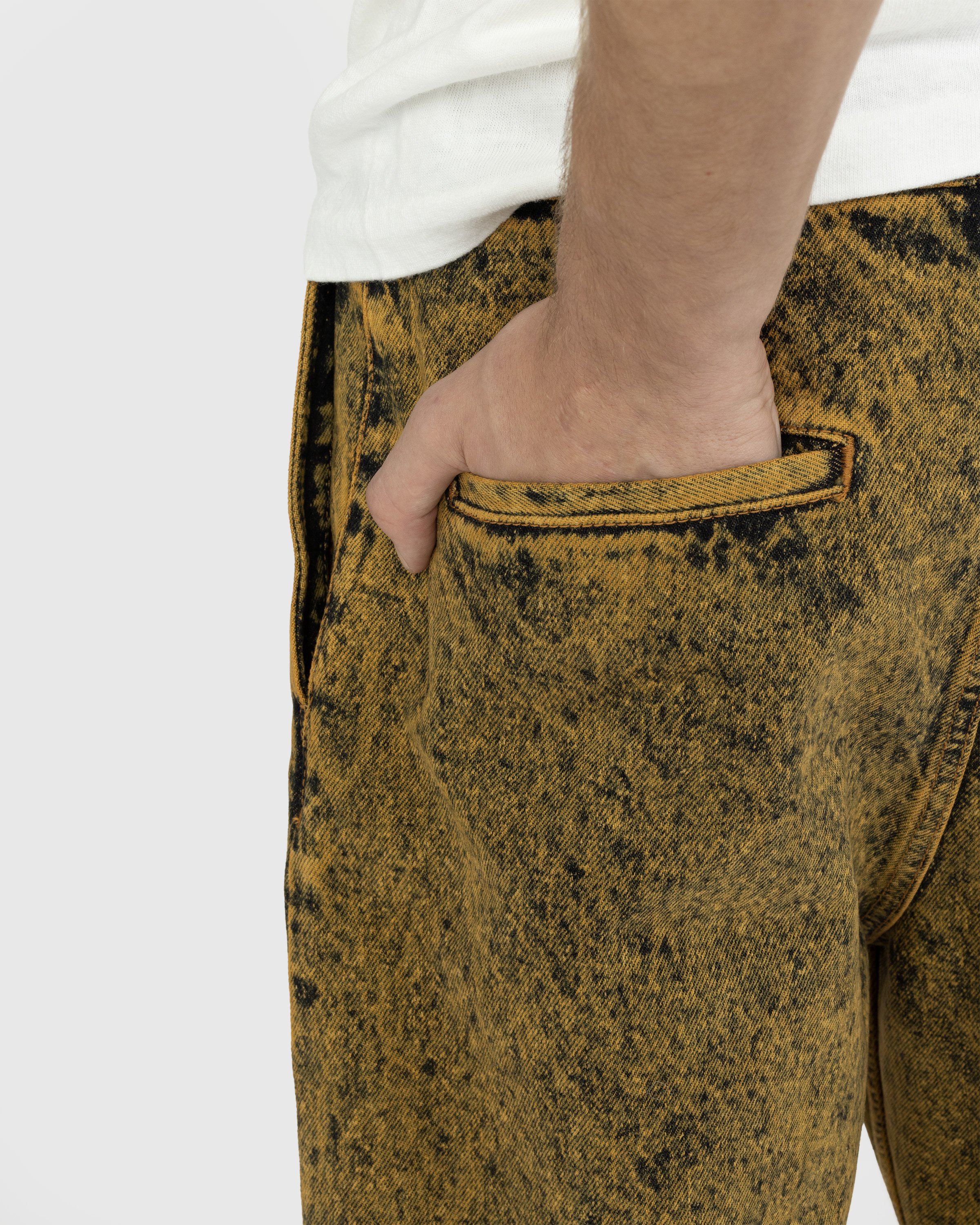 Marni - Marble-Dyed Trousers Maize - Clothing - Brown - Image 4