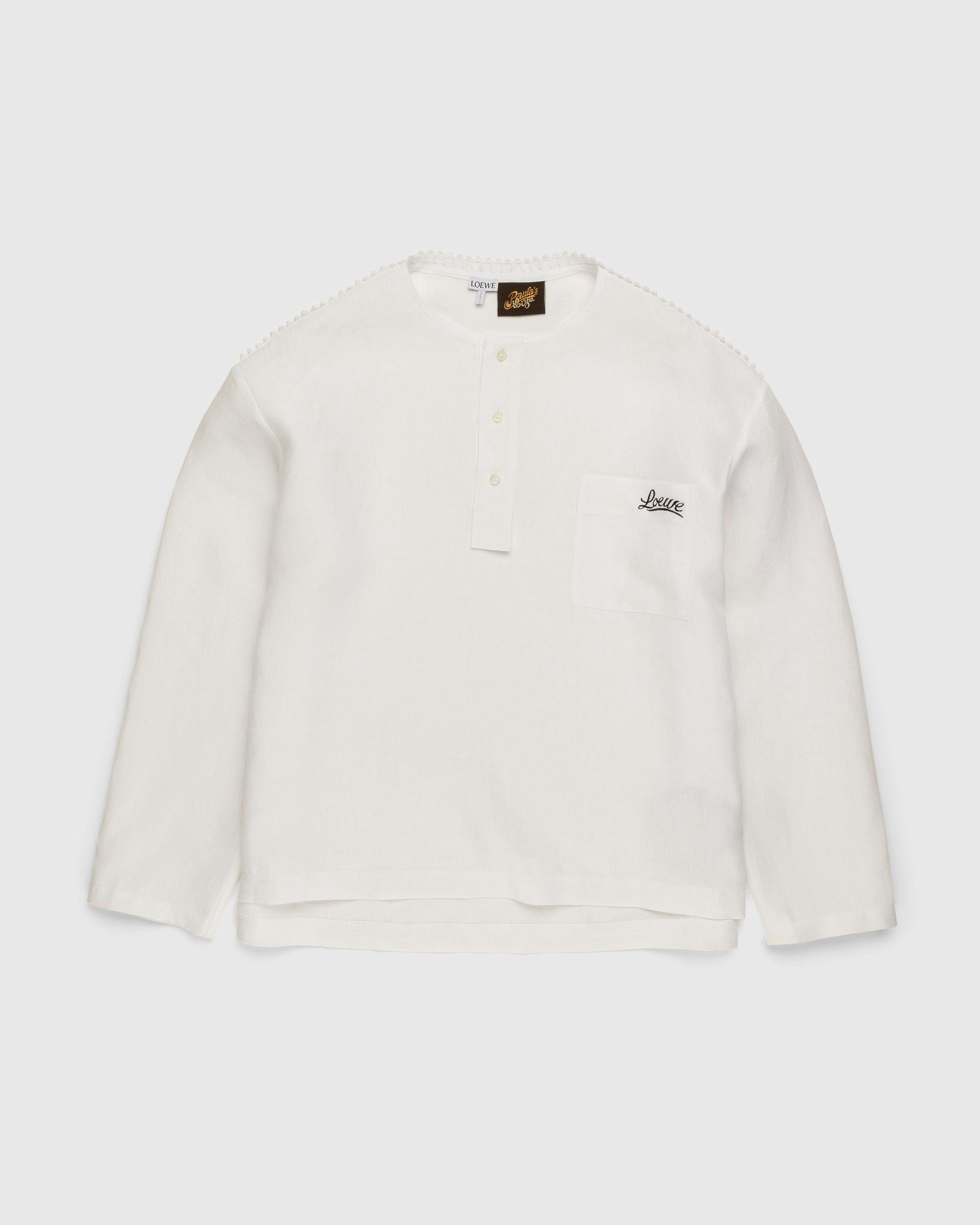 Loewe - Paula's Ibiza Buttoned Pullover Shirt White - Clothing - White - Image 7