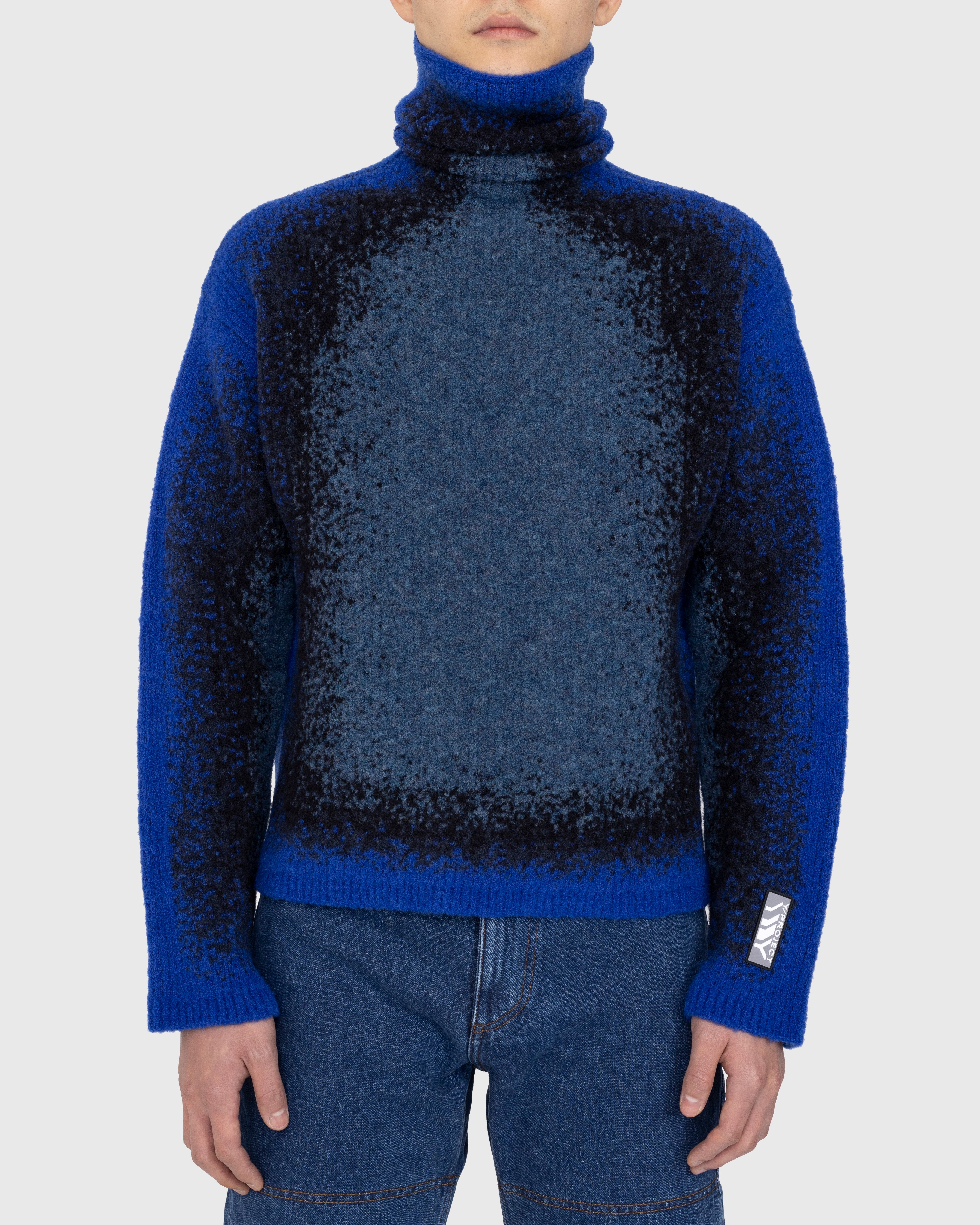 Y/Project - Gradient Heavy Knit Turtleneck Blue - Clothing - Blue - Image 2