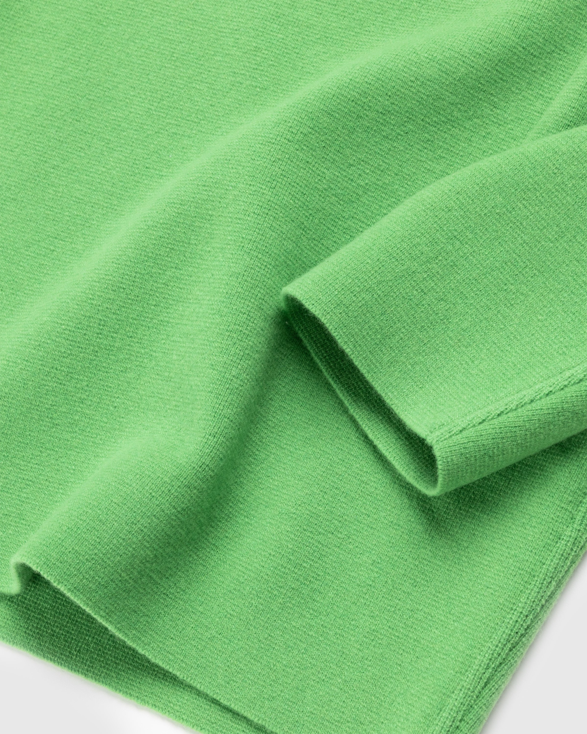 Auralee - Heavy Milano Rib Knit Zip Turtleneck Green - Clothing - Green - Image 7