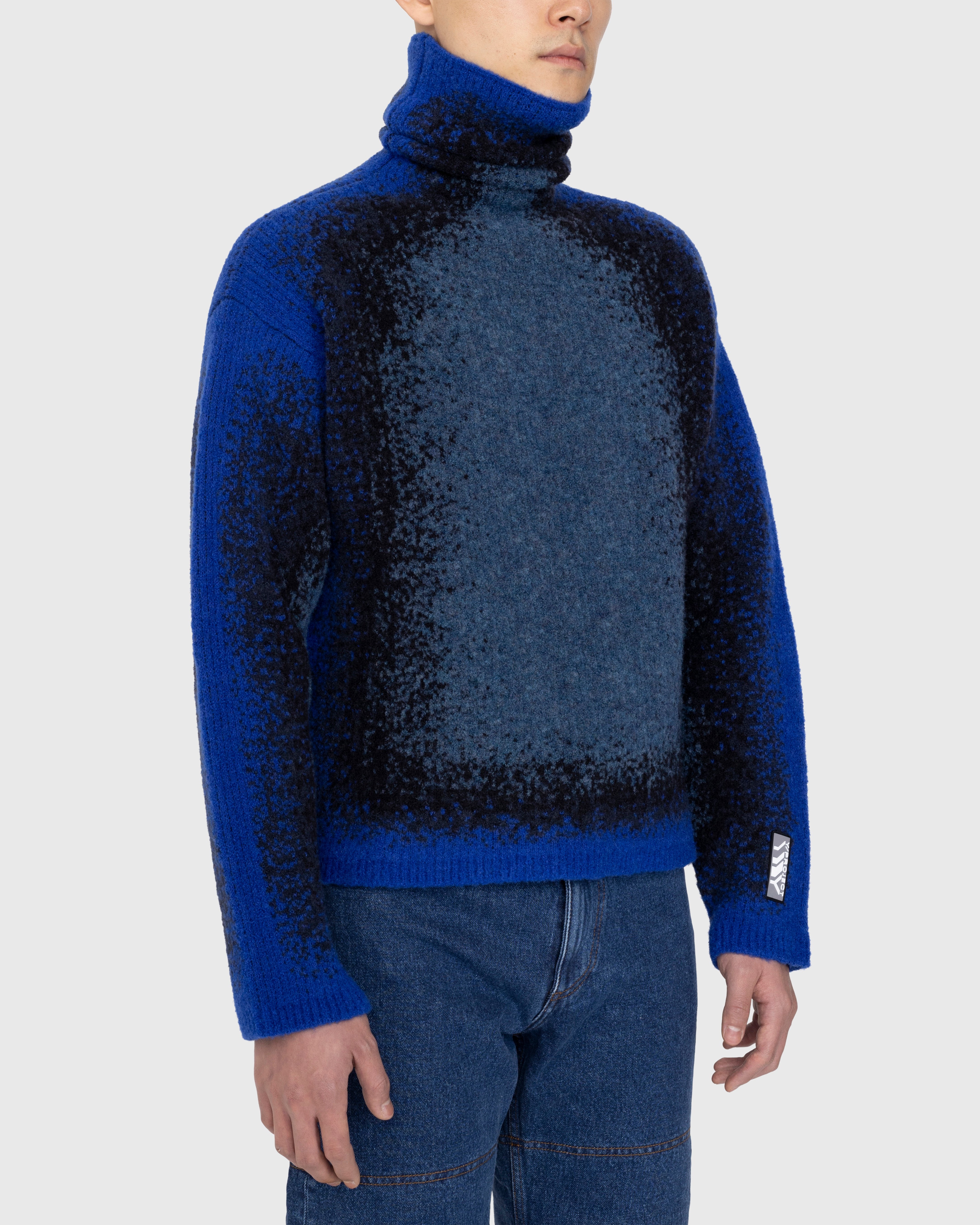 Y/Project - Gradient Heavy Knit Turtleneck Blue - Clothing - Blue - Image 4