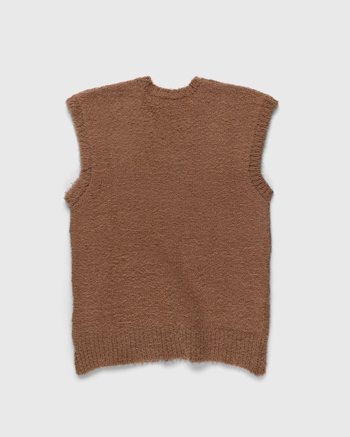 Our Legacy - Knitted Cotton Vest Caramel Cloudy - Clothing - Beige - Image 2