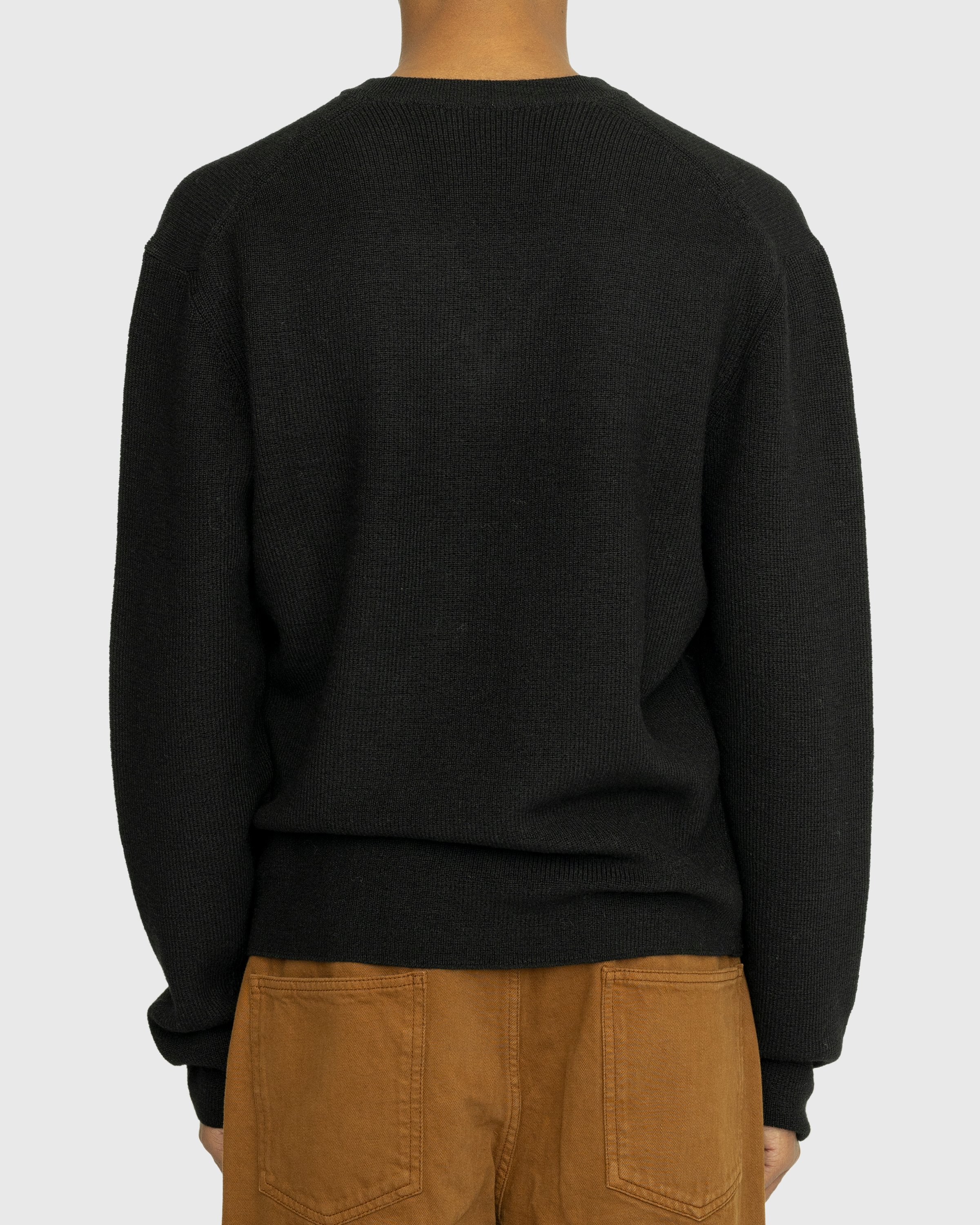 Lemaire - V Neck Sweater Black - Clothing - Multi - Image 3