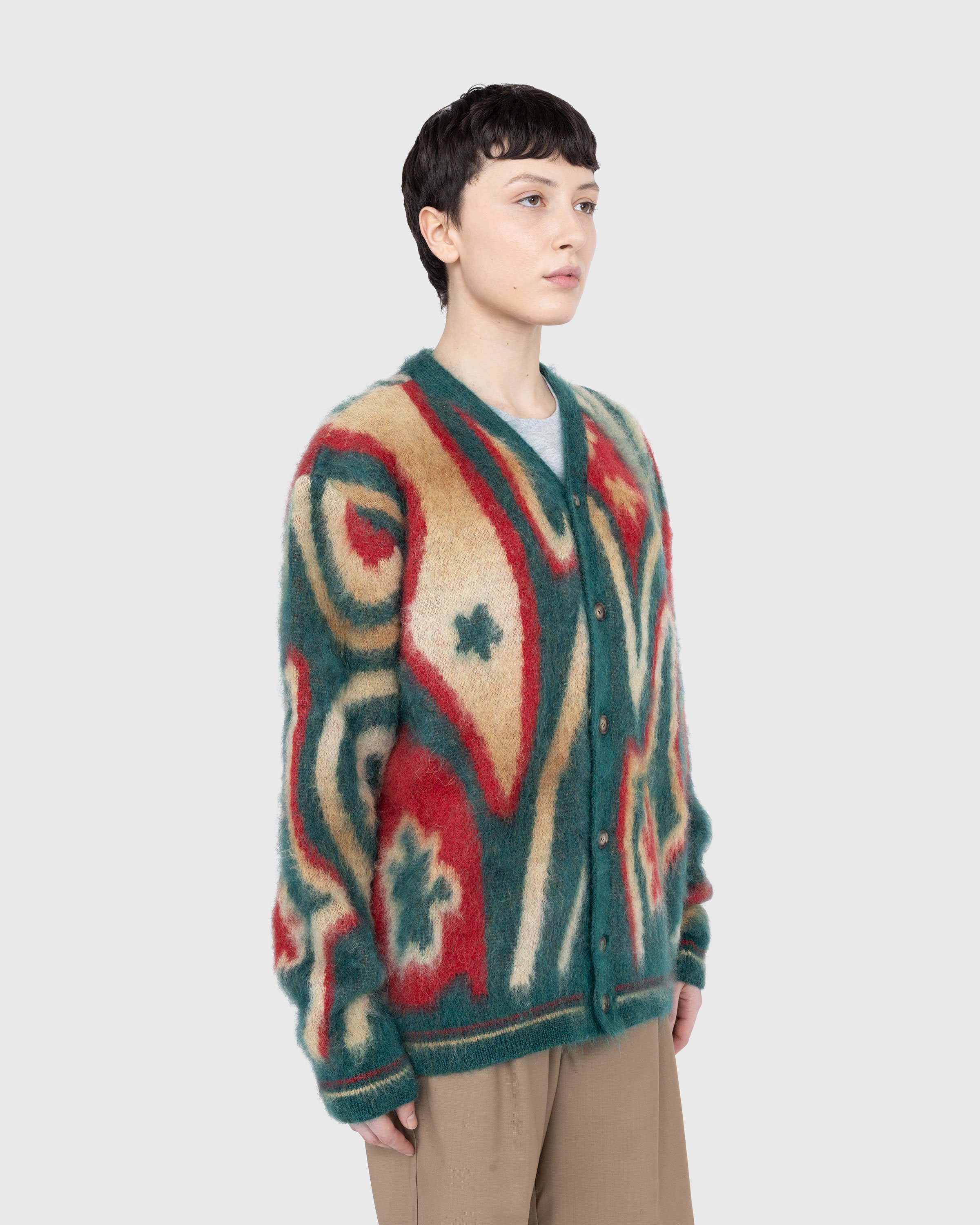 Ahluwalia - Ongoye Knit Cardigan - Clothing - Green - Image 4
