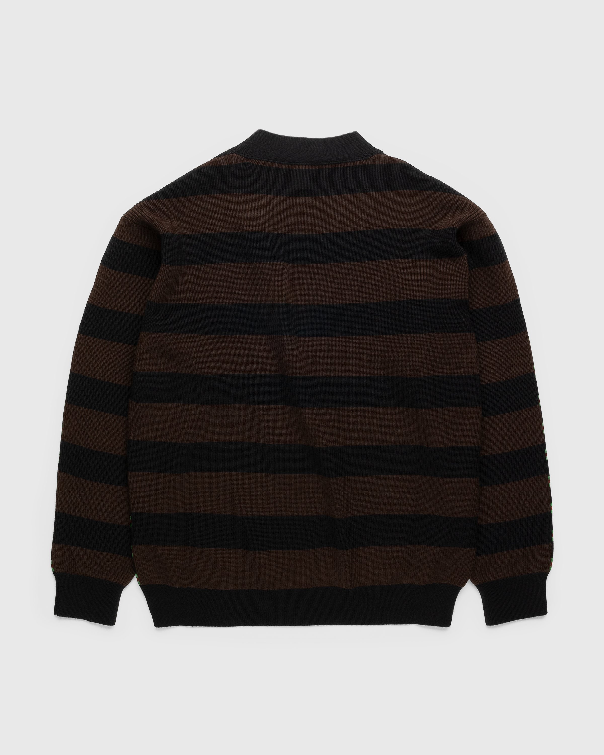 Kenzo - Striped Wool Cardigan Black - Clothing - Black - Image 2