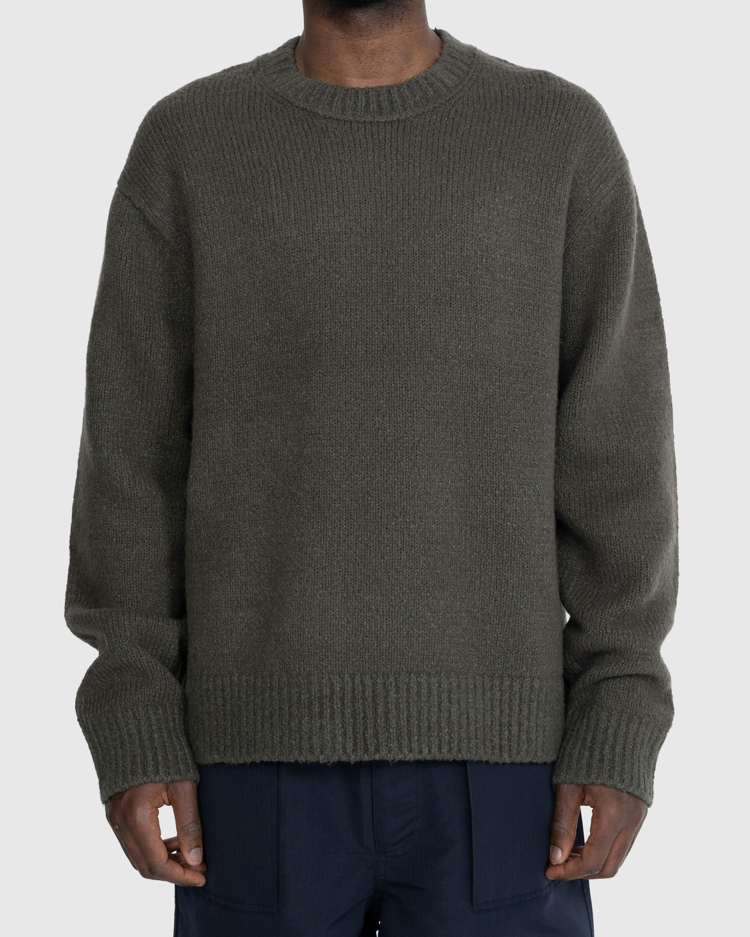 Acne Studios - Wool Blend Crewneck Sweater Green - Clothing - Green - Image 2