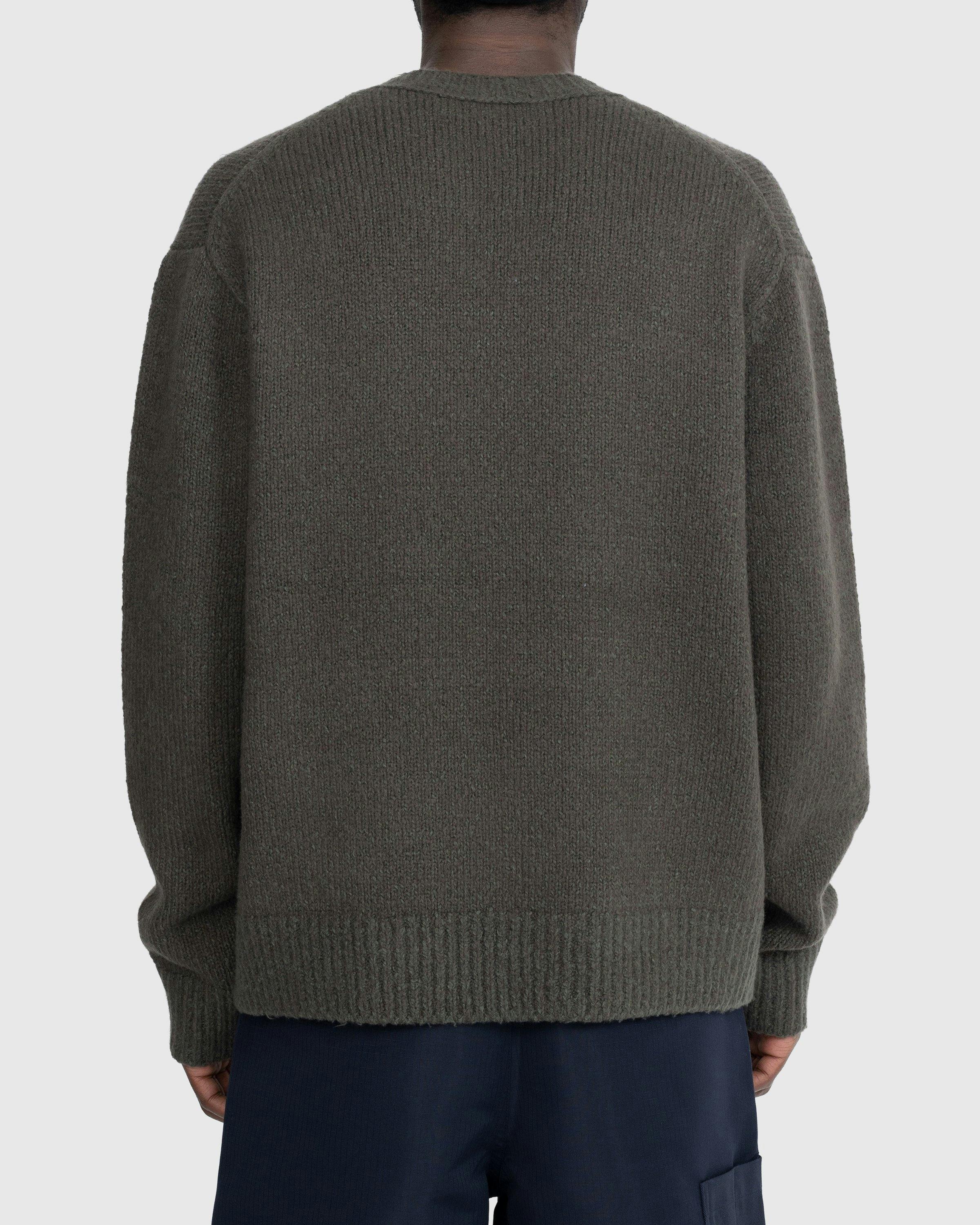 Acne Studios - Wool Blend Crewneck Sweater Green - Clothing - Green - Image 4