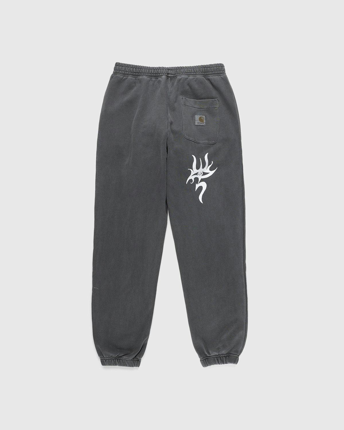 Carhartt WIP x Herrensauna - Logo Sweatpants Soot White - Clothing - Grey - Image 2