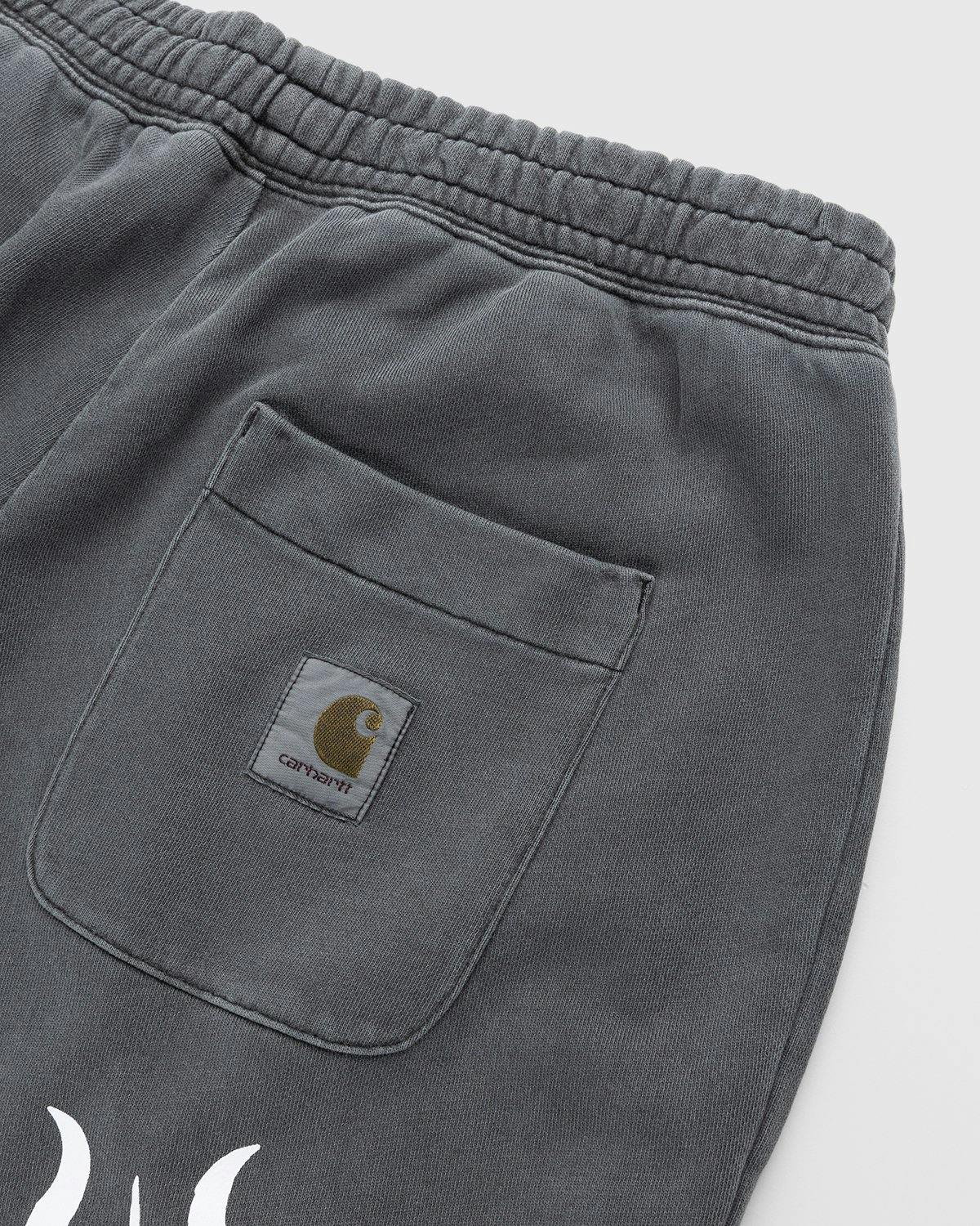 Carhartt WIP x Herrensauna - Logo Sweatpants Soot White - Clothing - Grey - Image 4