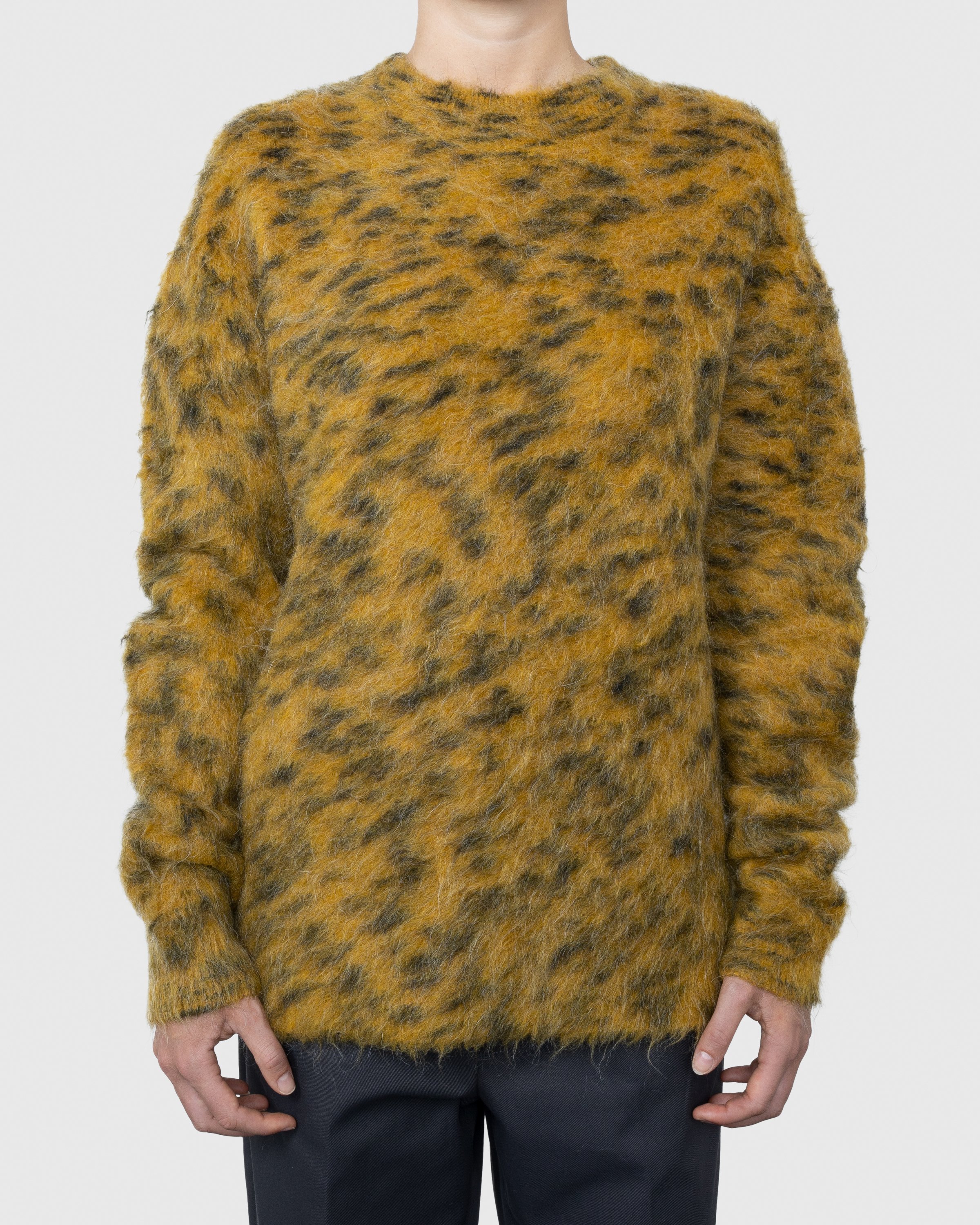Acne Studios - Hairy Crewneck Sweater Yellow - Clothing - Yellow - Image 2