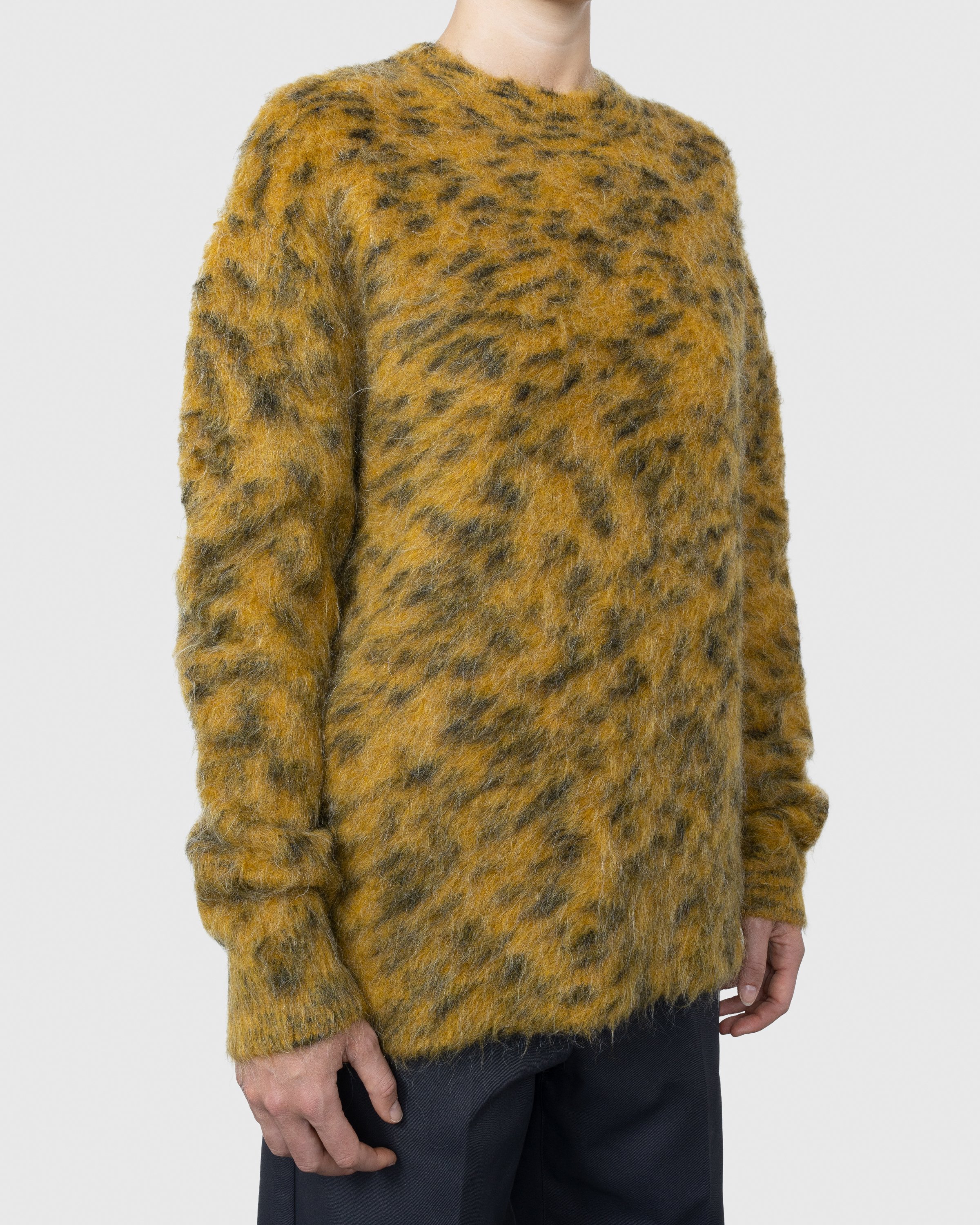 Acne Studios - Hairy Crewneck Sweater Yellow - Clothing - Yellow - Image 3