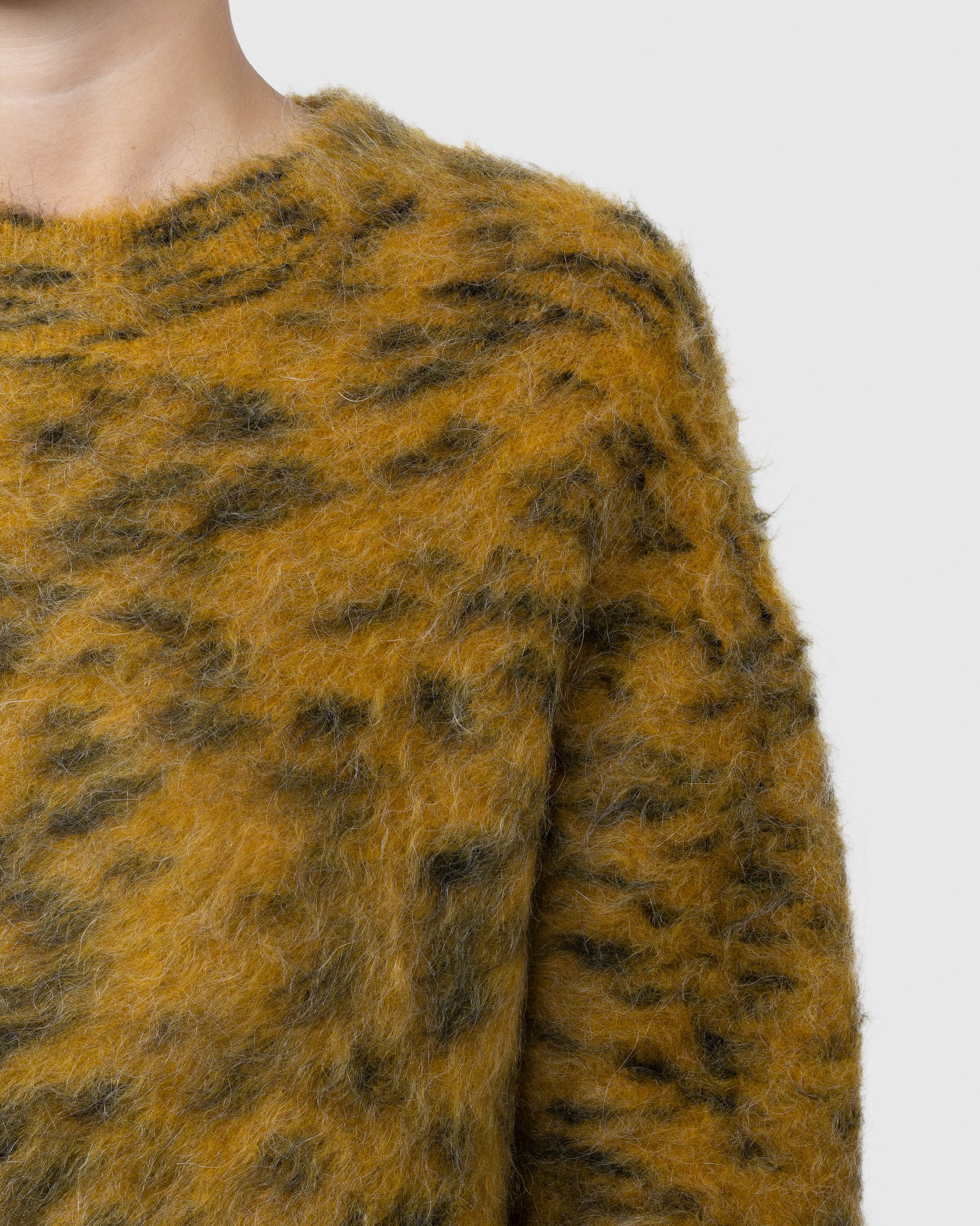 Acne Studios - Hairy Crewneck Sweater Yellow - Clothing - Yellow - Image 6