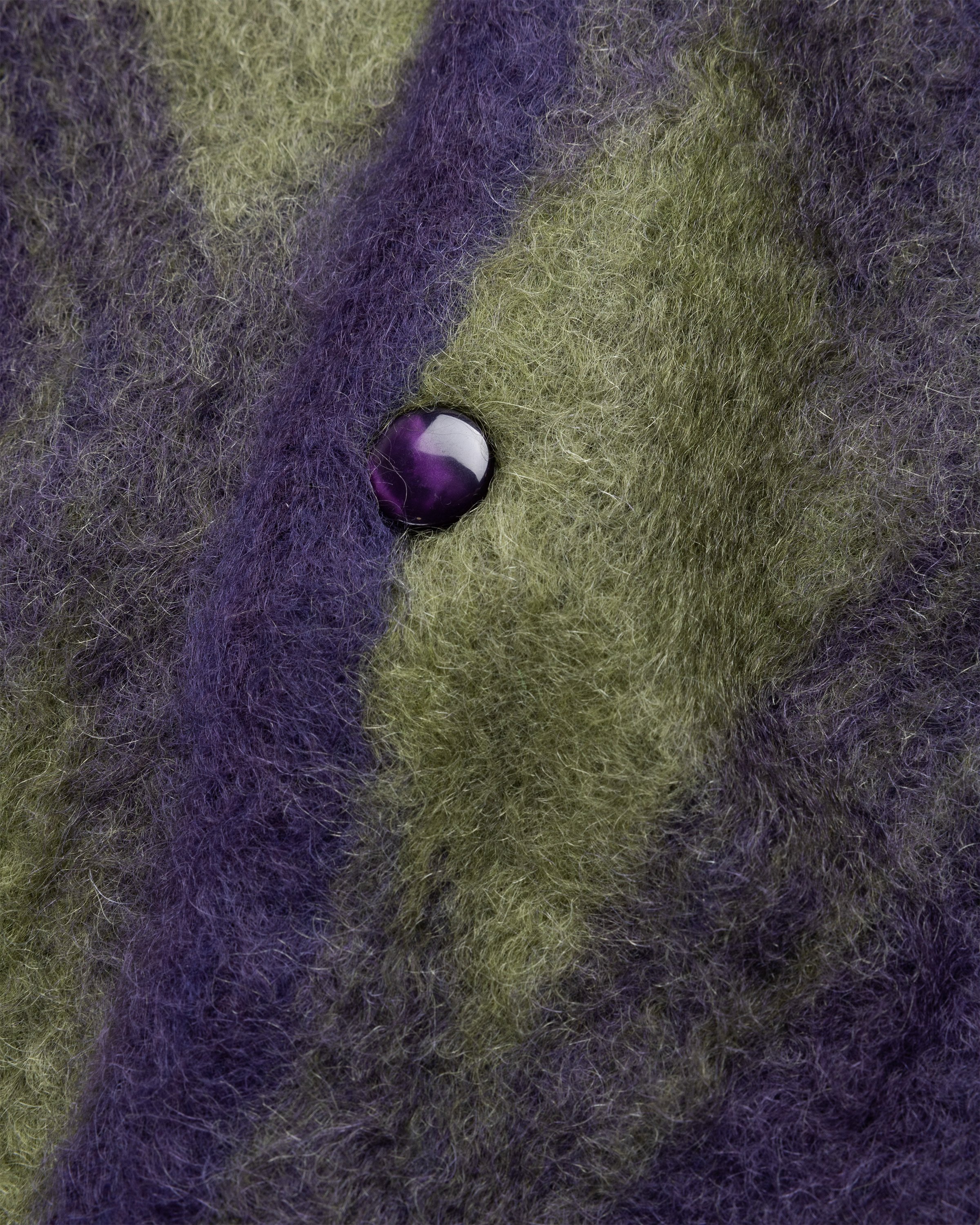 Needles - Mohair Cardigan - Argyle - Clothing - Purple - Image 6