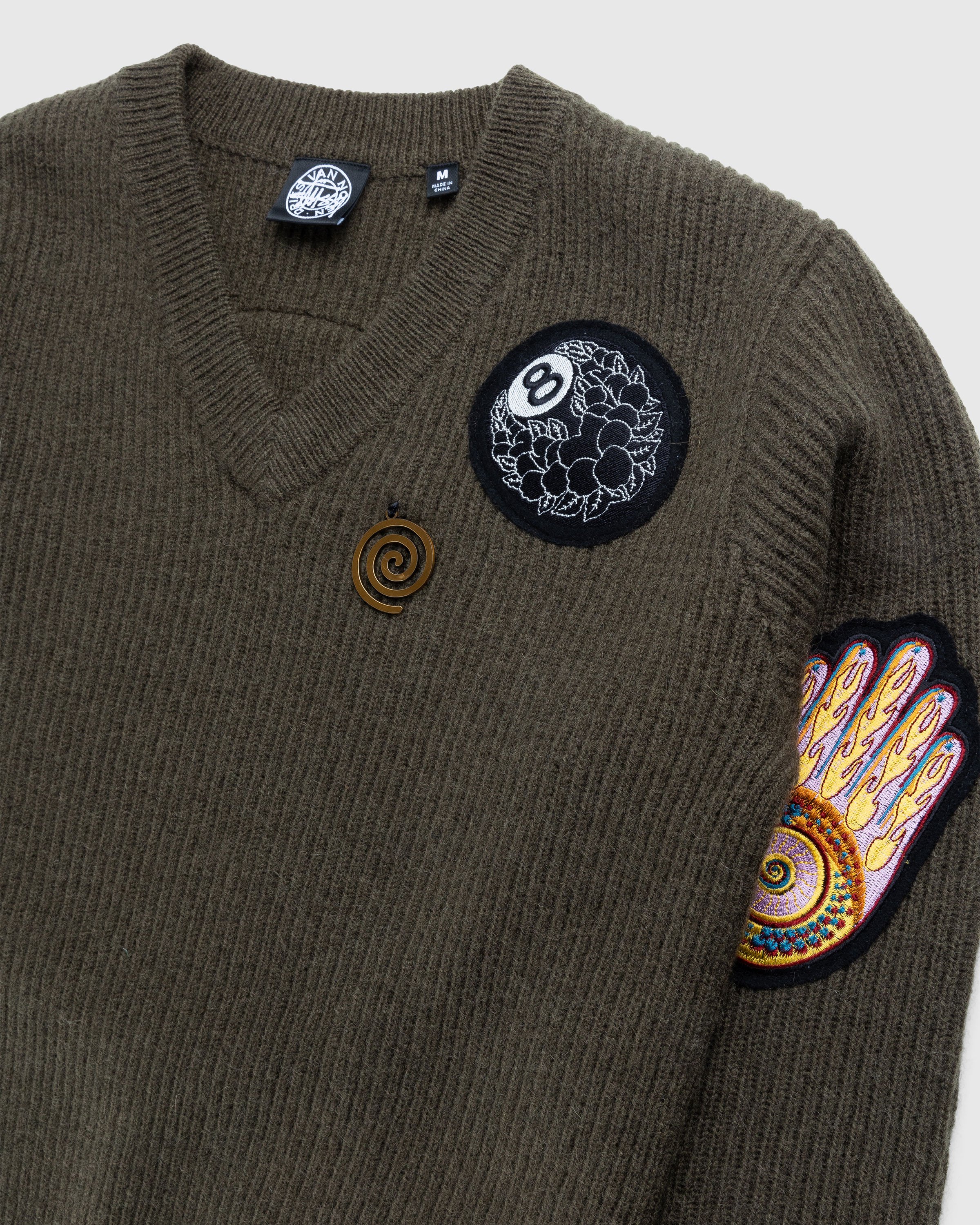 Stüssy x Dries van Noten - Badge Sweater - Clothing - Brown - Image 5