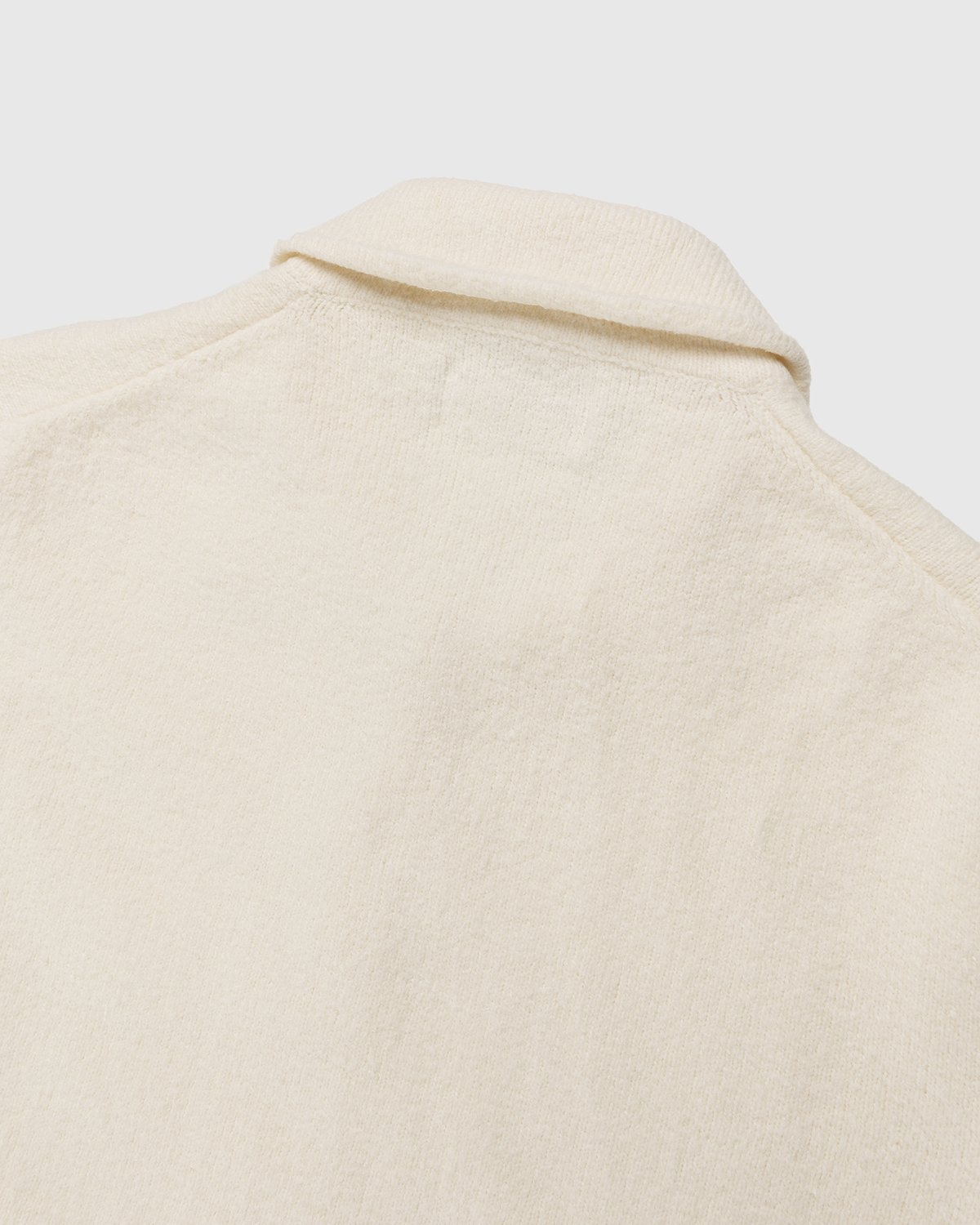 Stone Island - 549D2 Knit Polo Shirt Natural - Clothing - White - Image 3