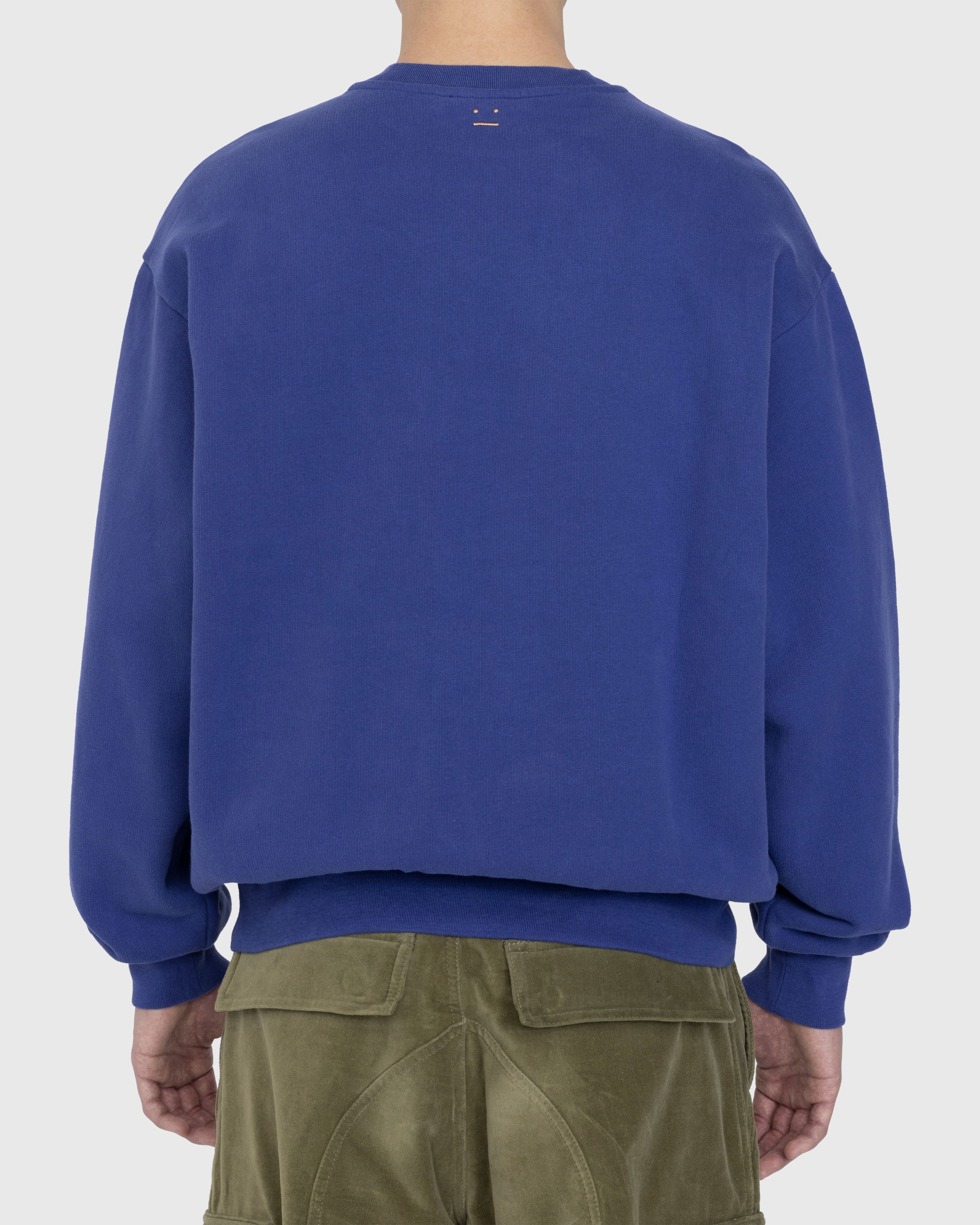 Acne Studios - George Friedrich Handel Embroidered Crewneck Sweatshirt Blue - Clothing - Blue - Image 4