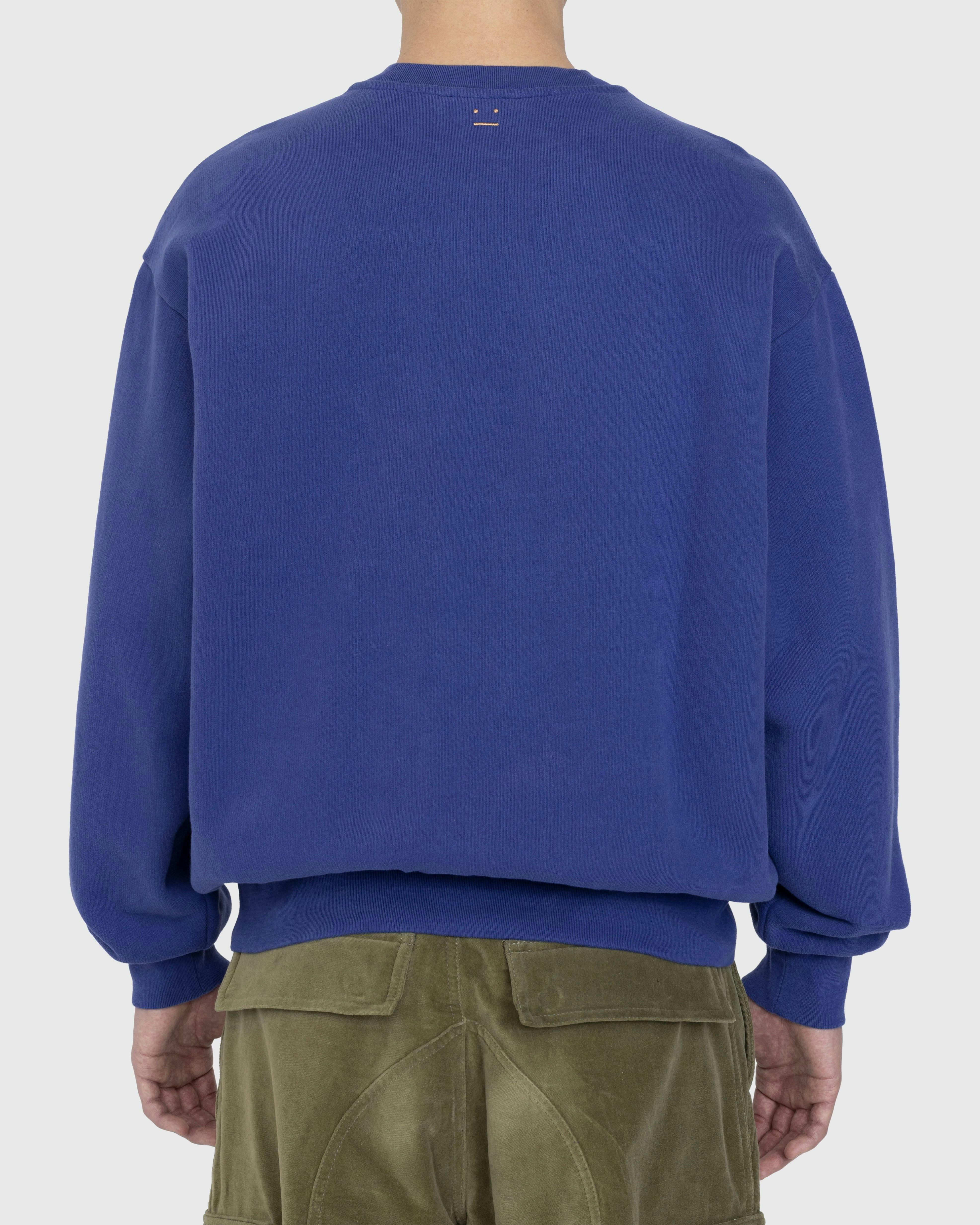 Acne Studios - George Friedrich Handel Embroidered Crewneck Sweatshirt Blue - Clothing - Blue - Image 4