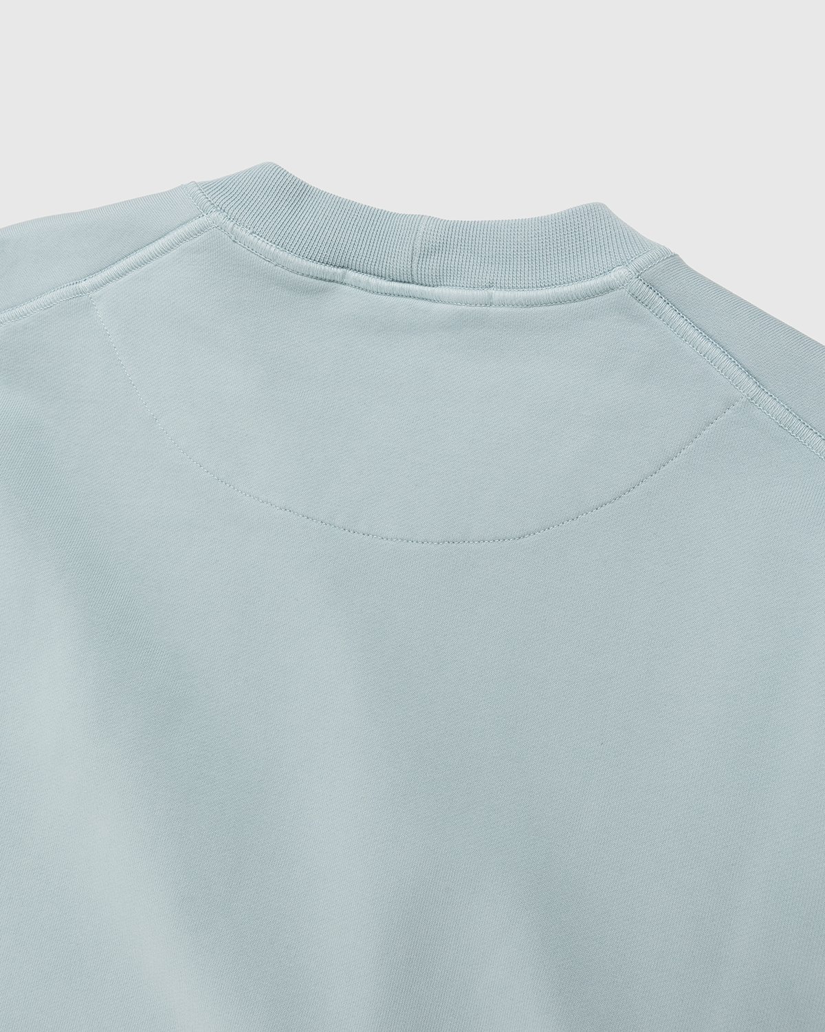 Stone Island - 63051 Garment-Dyed Cotton Fleece Crewneck Aqua - Clothing - Blue - Image 4