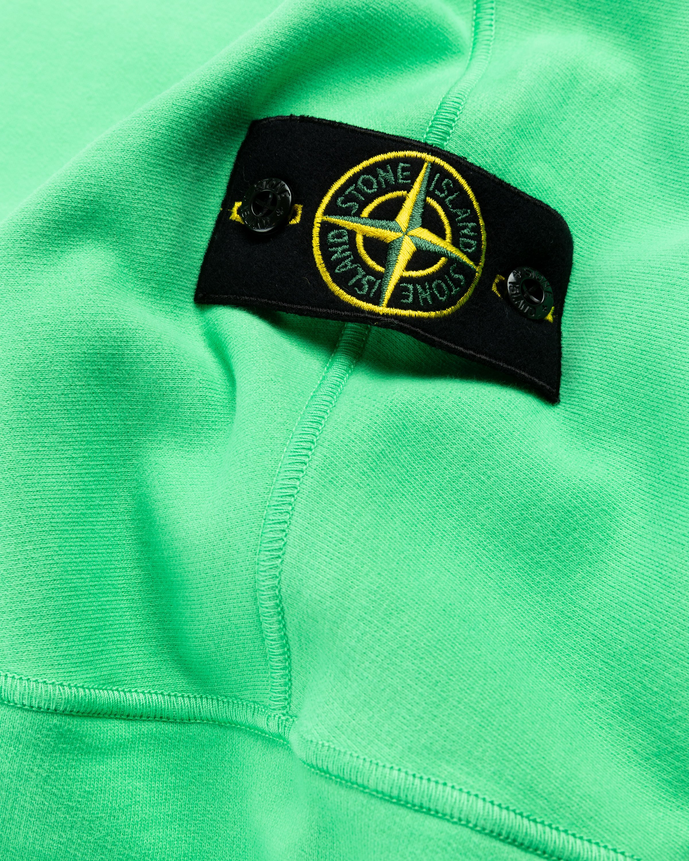 Stone Island - Garment-Dyed Fleece Crewneck Sweatshirt Light Green - Clothing - Green - Image 5