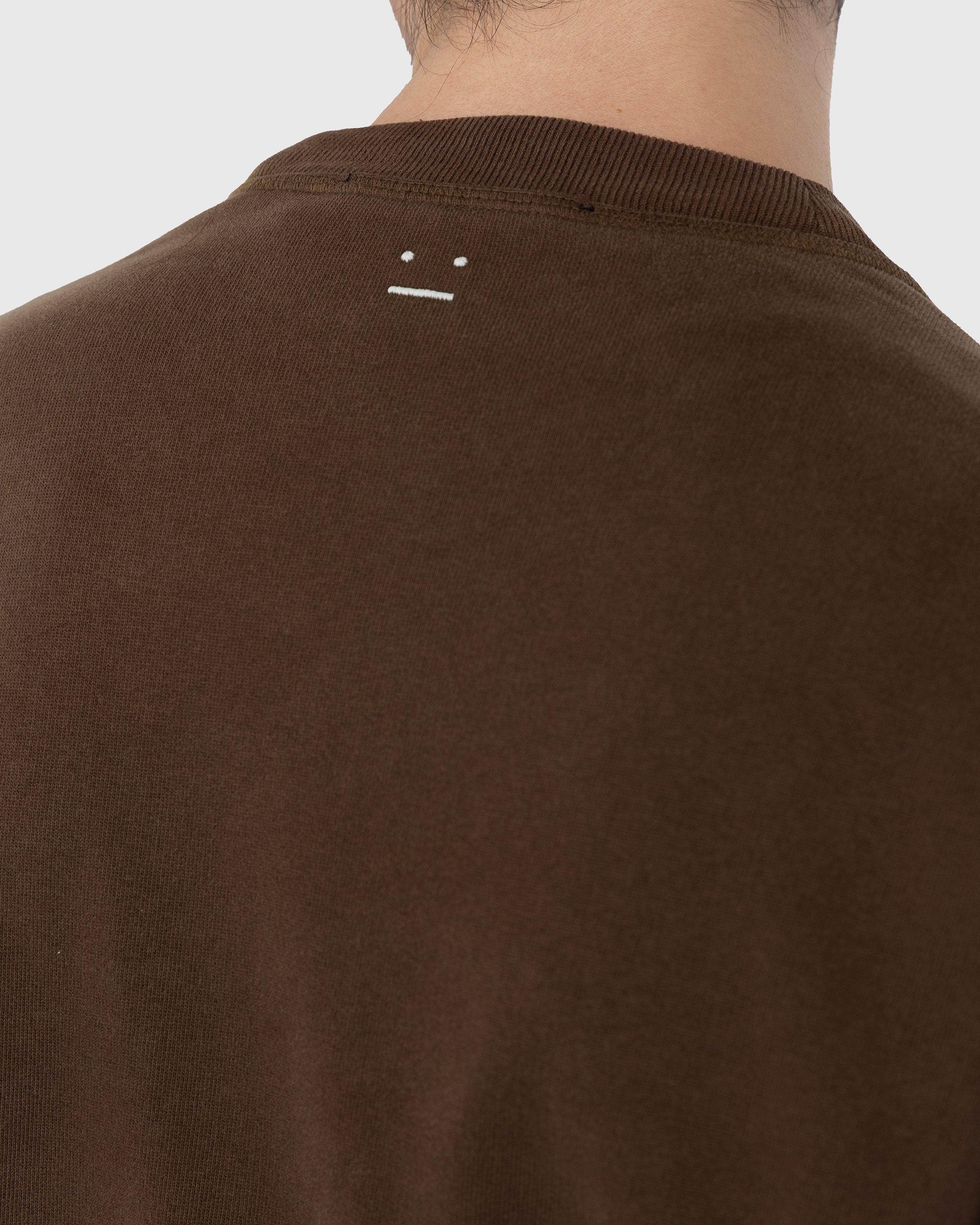 Acne Studios - Organic Cotton Crewneck Sweatshirt Coffee Brown - Clothing - Brown - Image 5