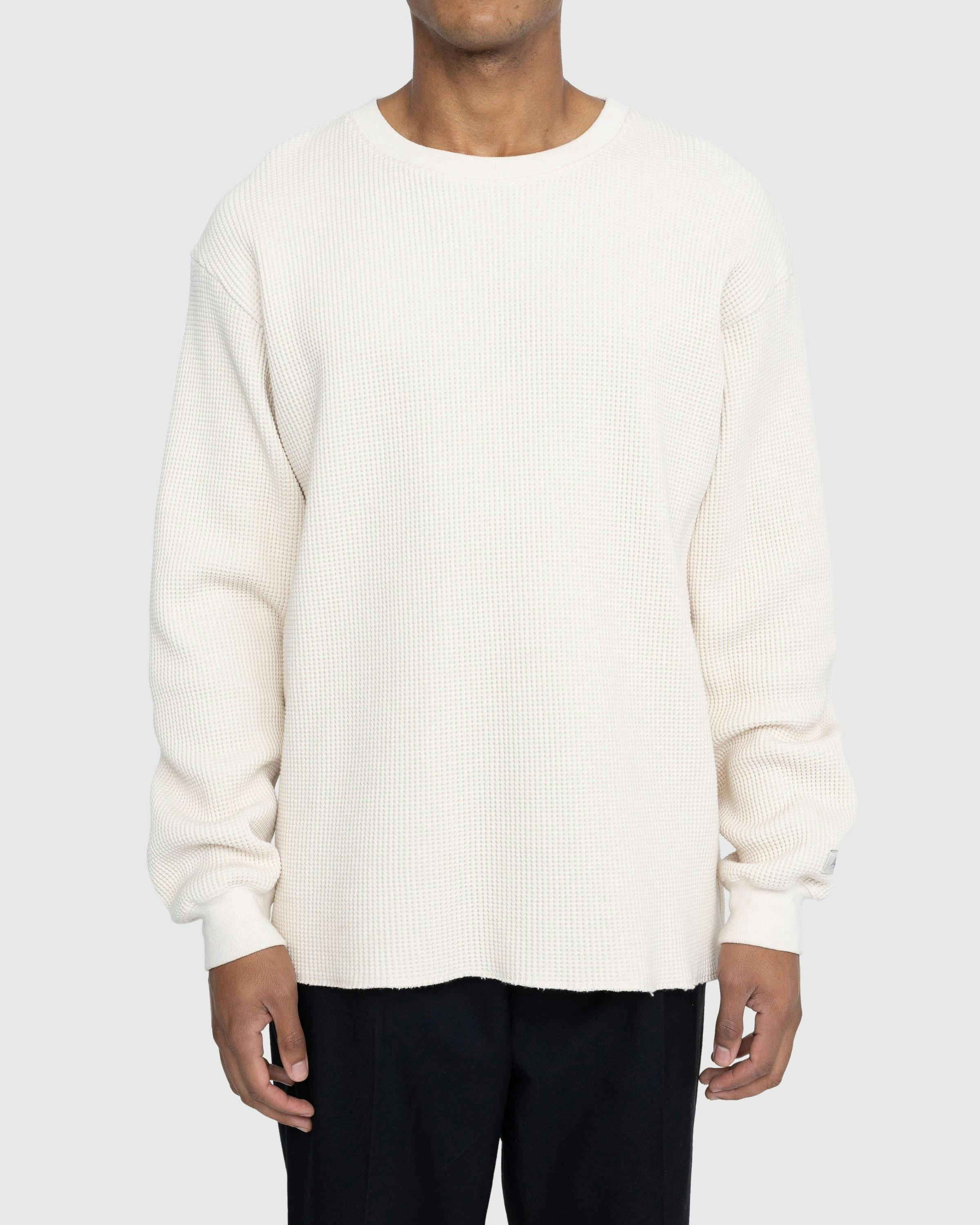 Highsnobiety - Thermal Crew Eggshell - Clothing - Beige - Image 2