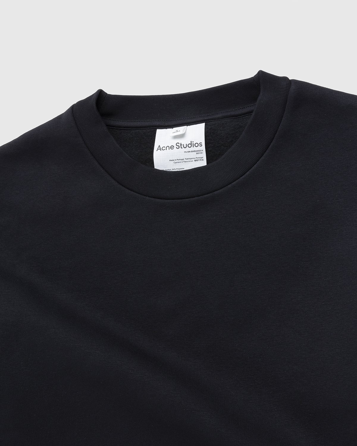 Acne Studios - Brushed Sweatshirt Black - Clothing - Black - Image 5