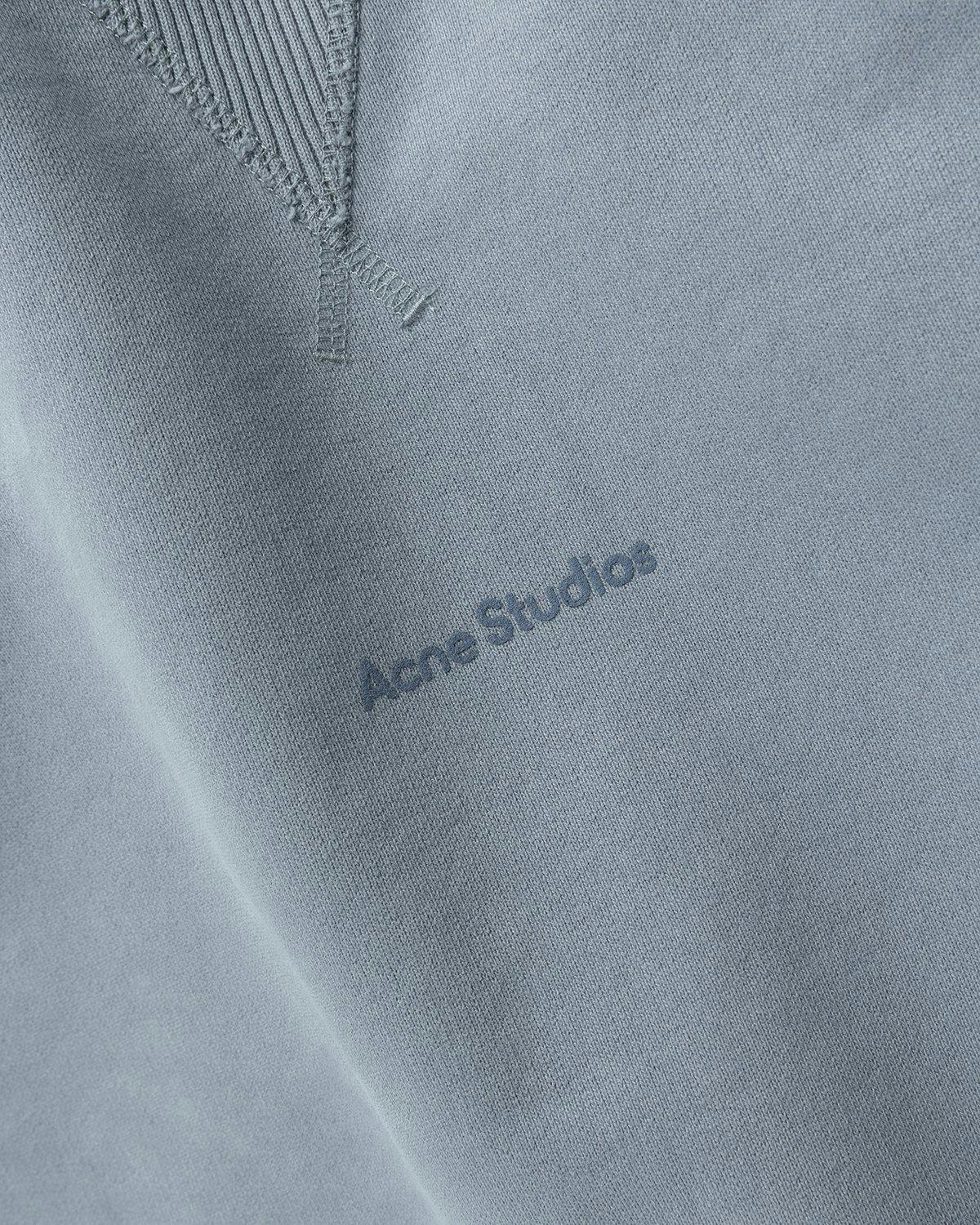 Acne Studios - Organic Cotton Crewneck Sweatshirt Steel Grey - Clothing - Grey - Image 4